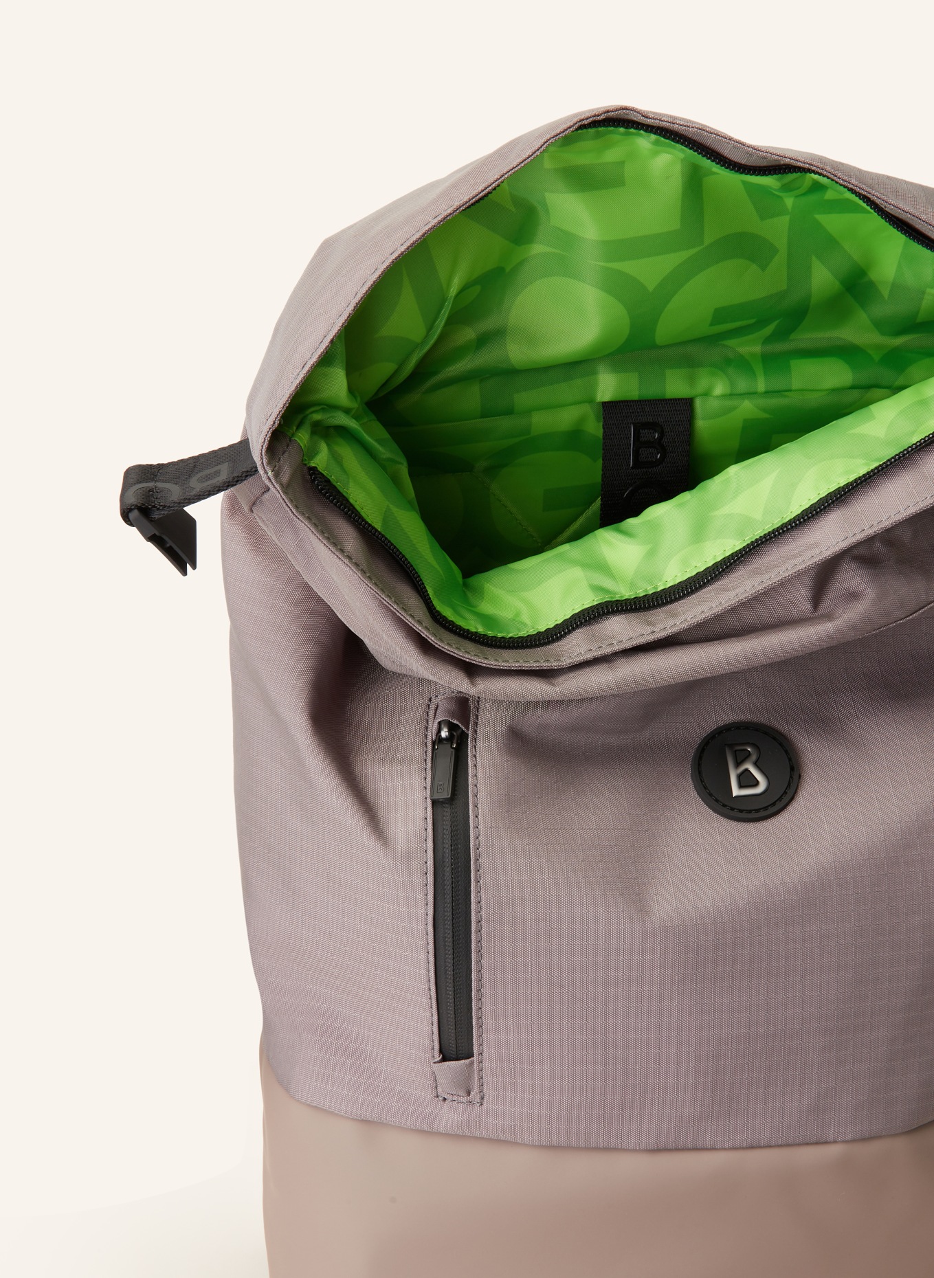 BOGNER Merine backpack LEON with laptop compartment: TAUPE/ GRAY