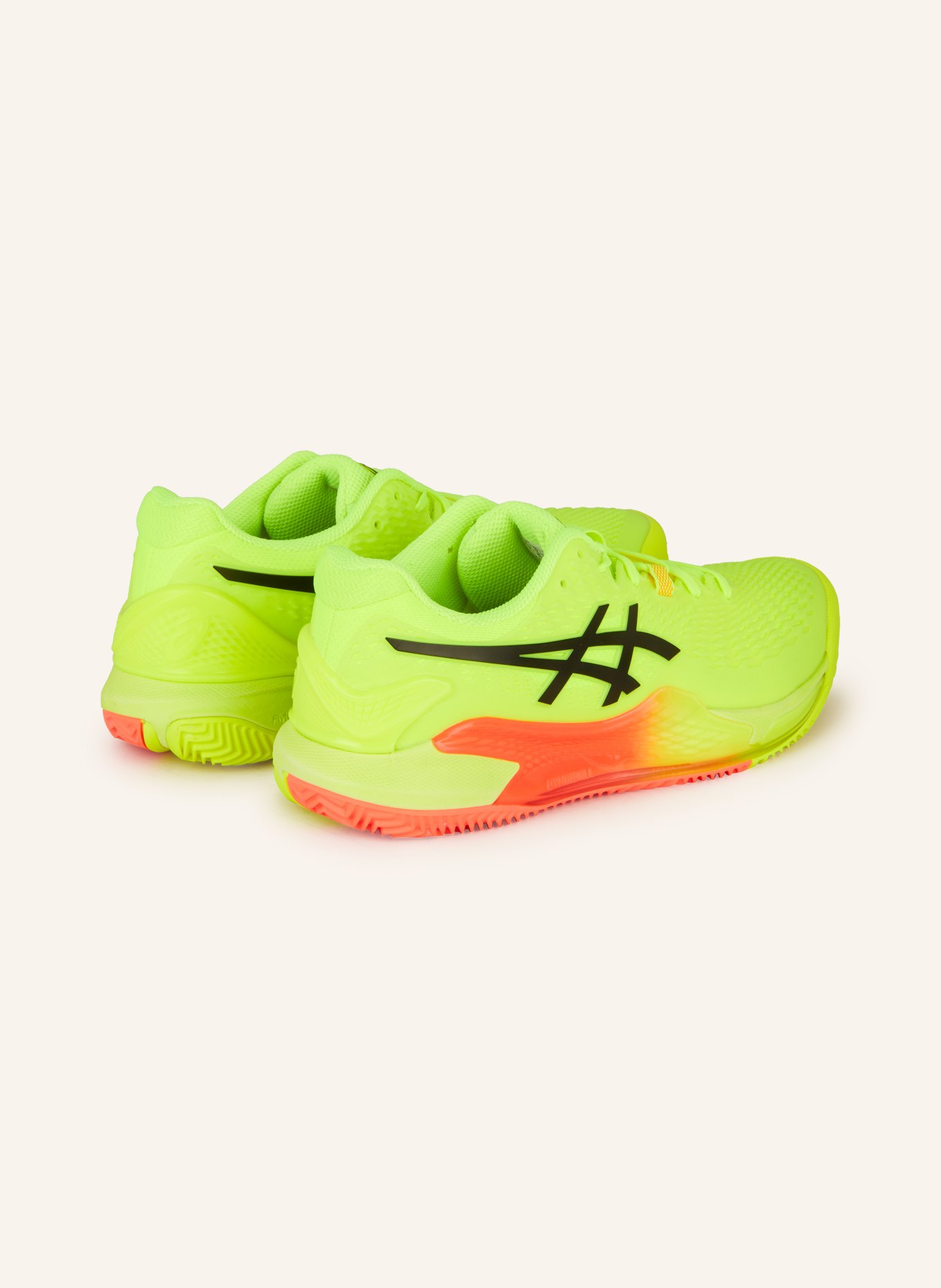 ASICS Tennis shoes GEL-RESOLUTION 9, Color: NEON YELLOW/ NEON ORANGE (Image 2)