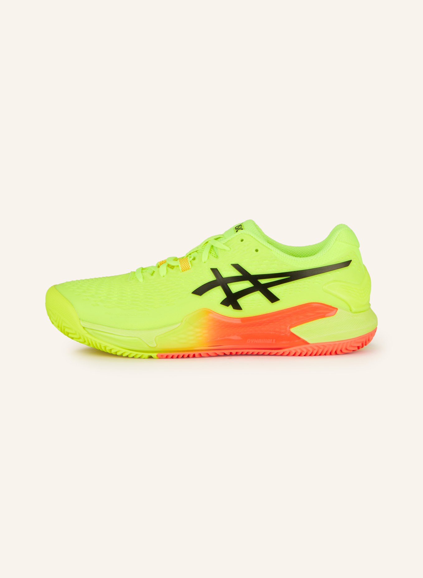 ASICS Tennis shoes GEL-RESOLUTION 9, Color: NEON YELLOW/ NEON ORANGE (Image 4)