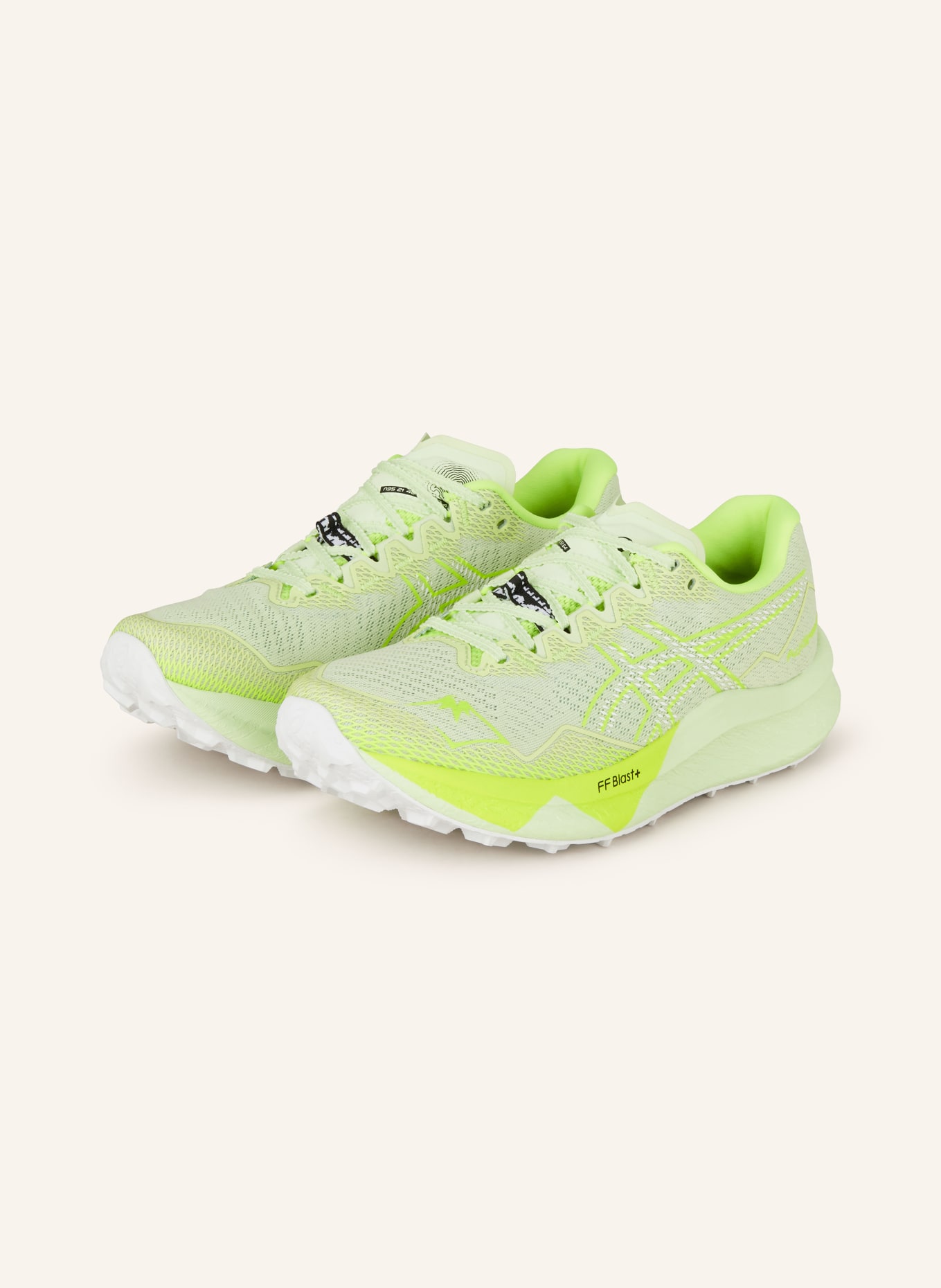 ASICS Trail running shoes FUJISPEED 3, Color: NEON GREEN/ NEON YELLOW/ LIGHT GREEN (Image 1)