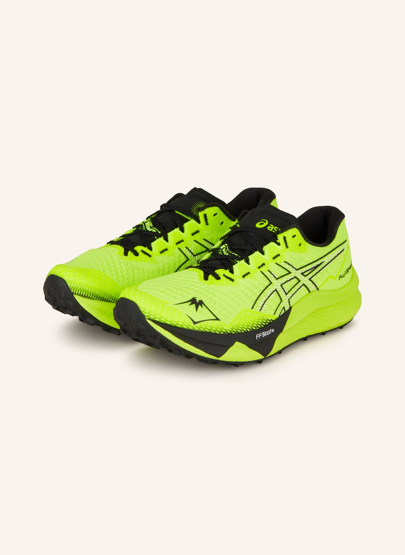 ASICS Trail running shoes FUJISPEED 3, Color: NEON YELLOW/ BLACK (Image 1)