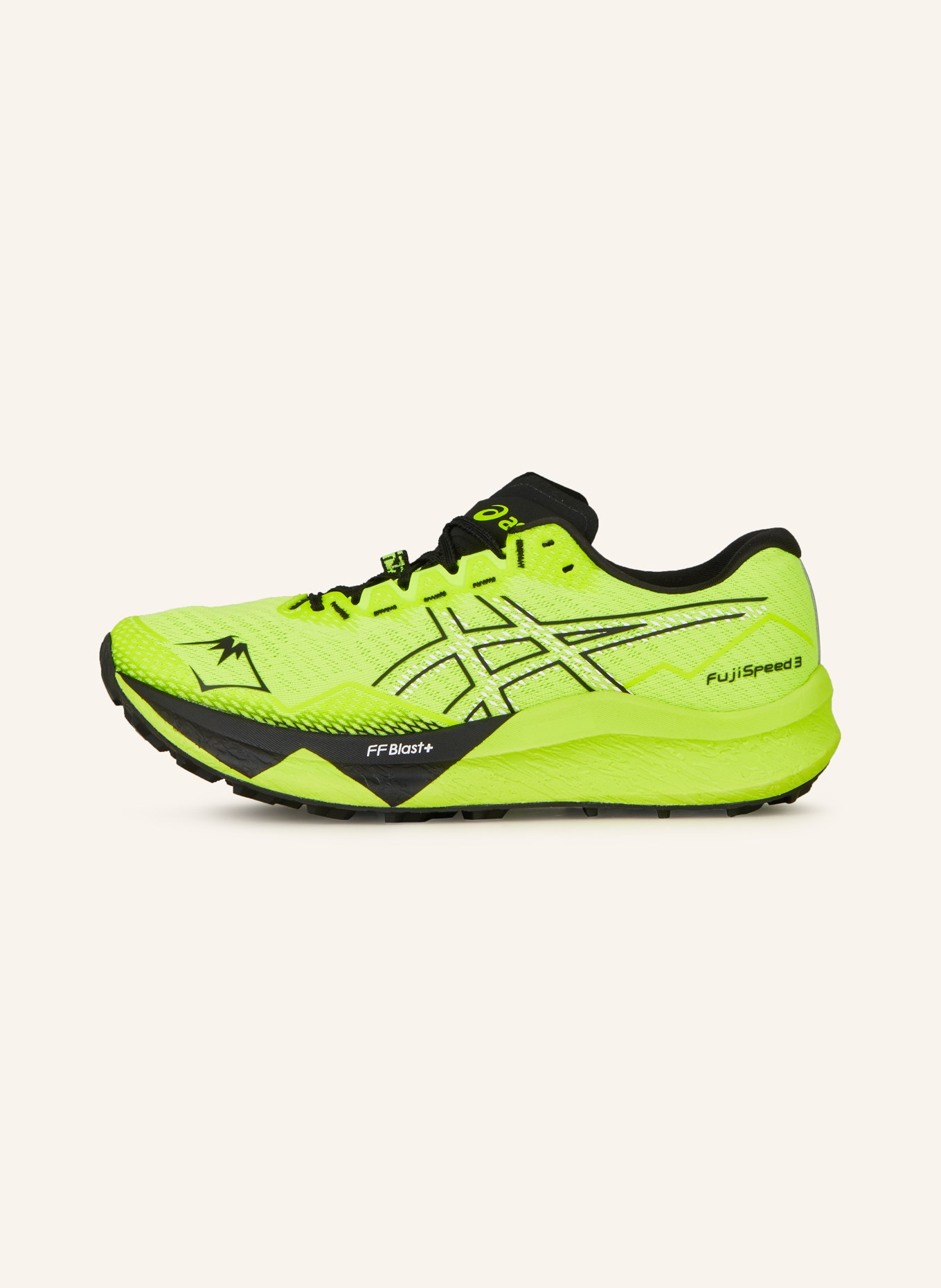 ASICS Trail running shoes FUJISPEED 3, Color: NEON YELLOW/ BLACK (Image 4)