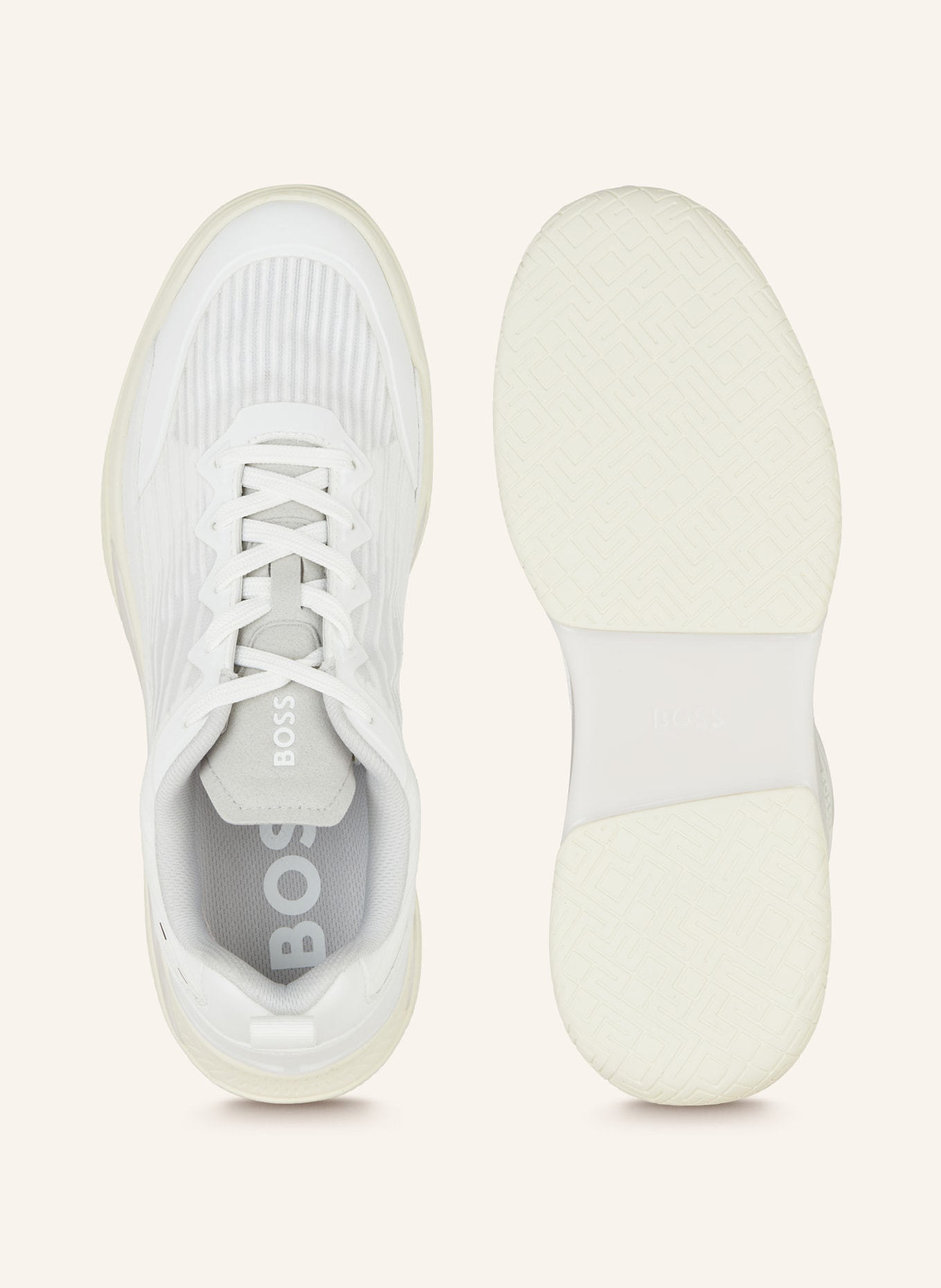 BOSS Sneakers COURTSTRIDE TENN ME, Color: WHITE/ LIGHT GRAY (Image 5)