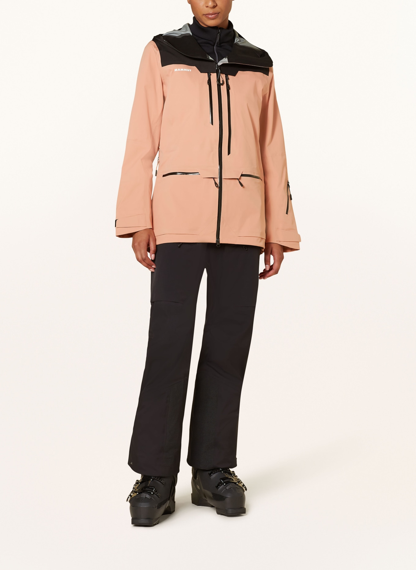 MAMMUT Hardshell-Skijacke HALDIGRAT: HELLORANGE / SCHWARZ