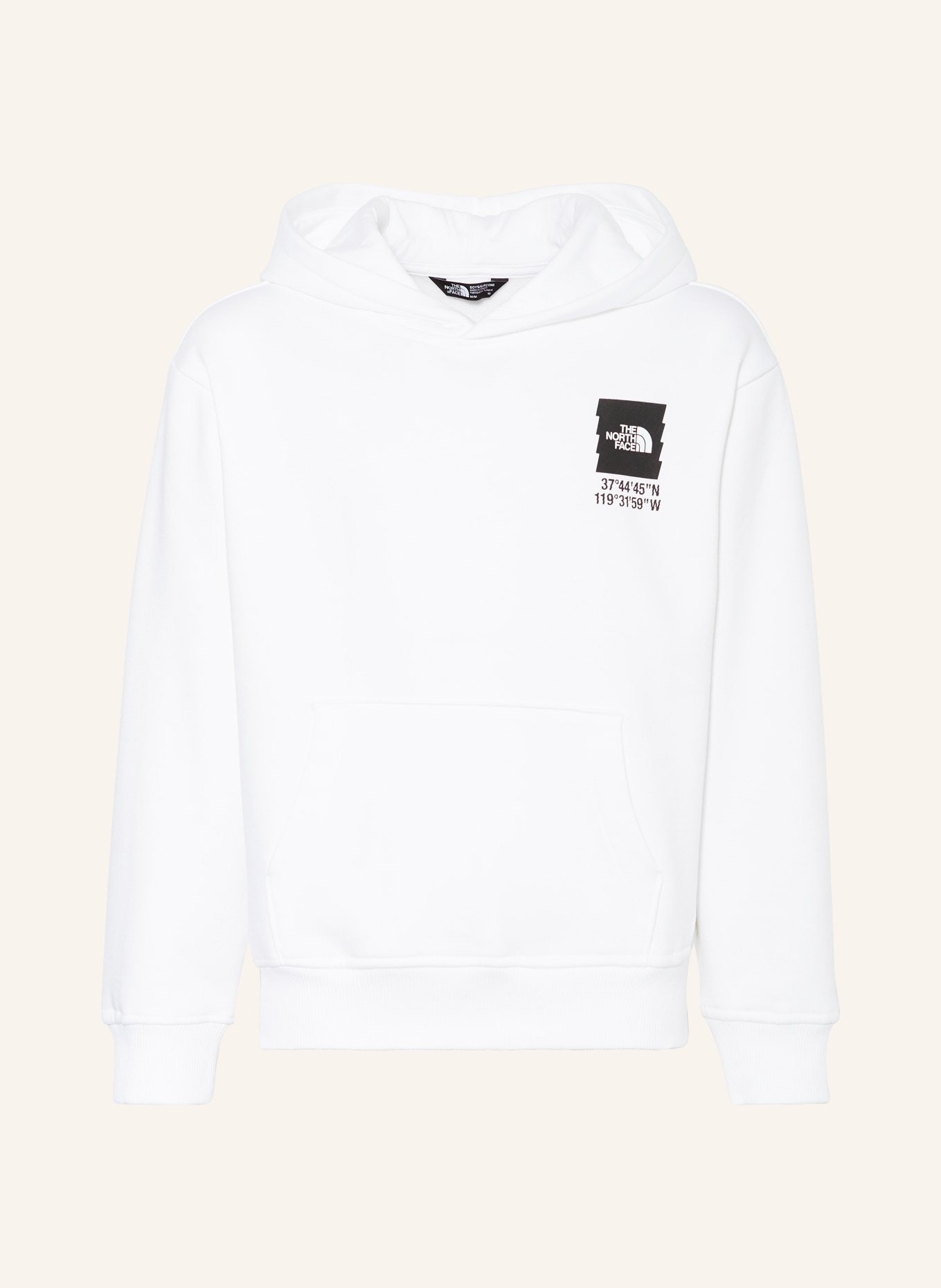 White hoodie north face 2025