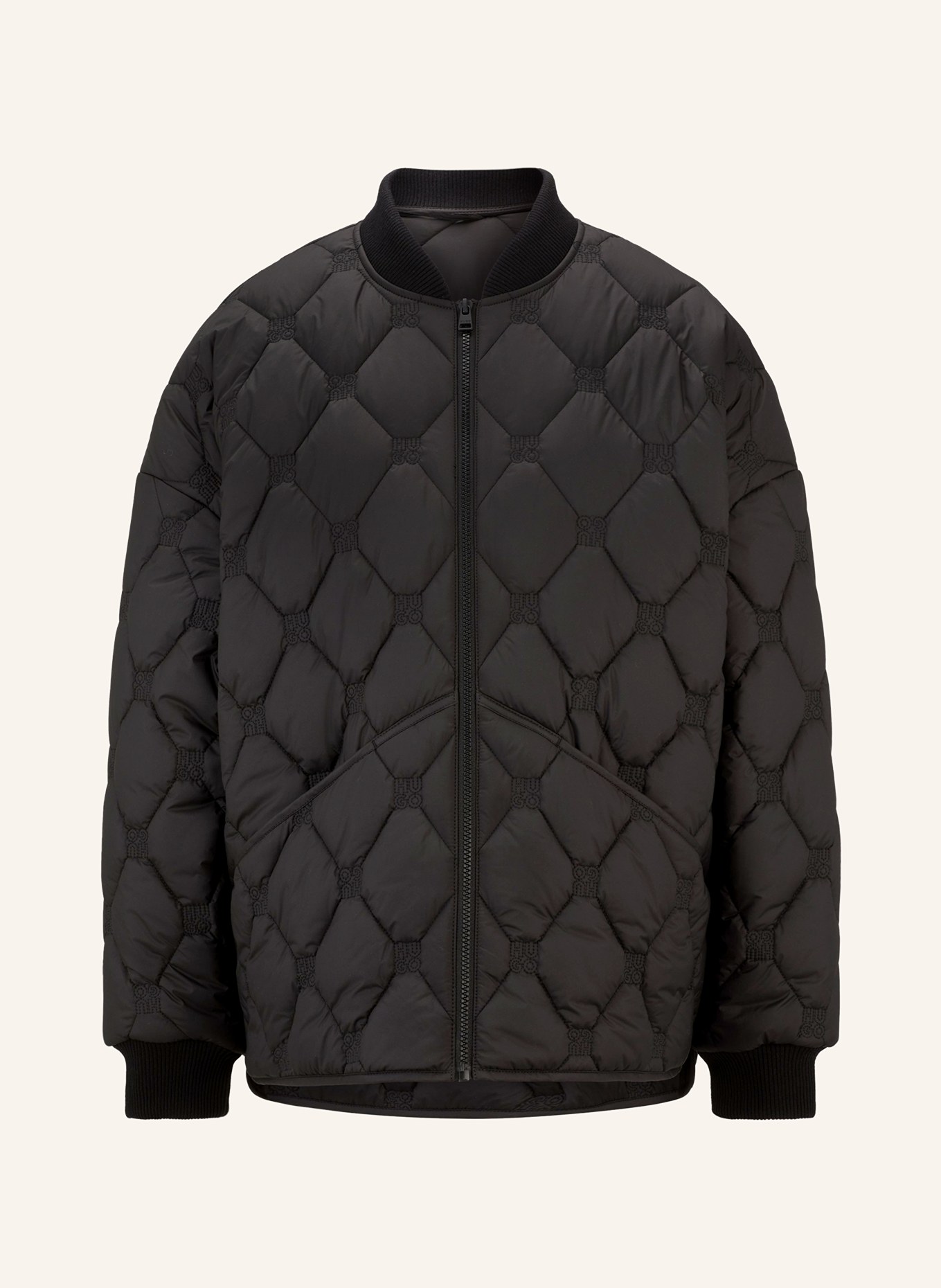 Black quilted jacket mens shop