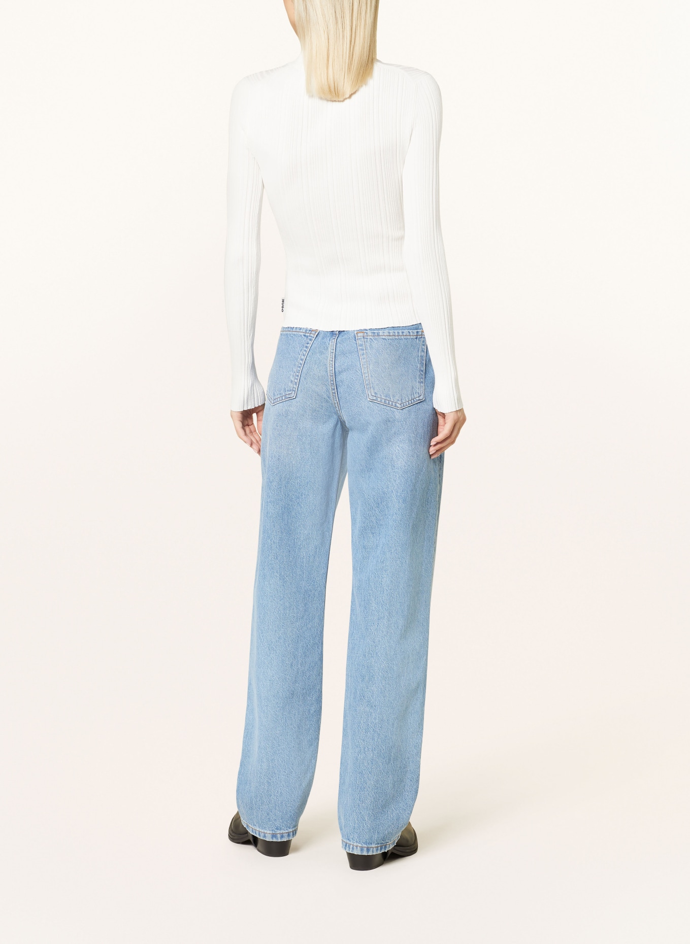 HUGO Long sleeve shirt SARPHAMMY: WHITE