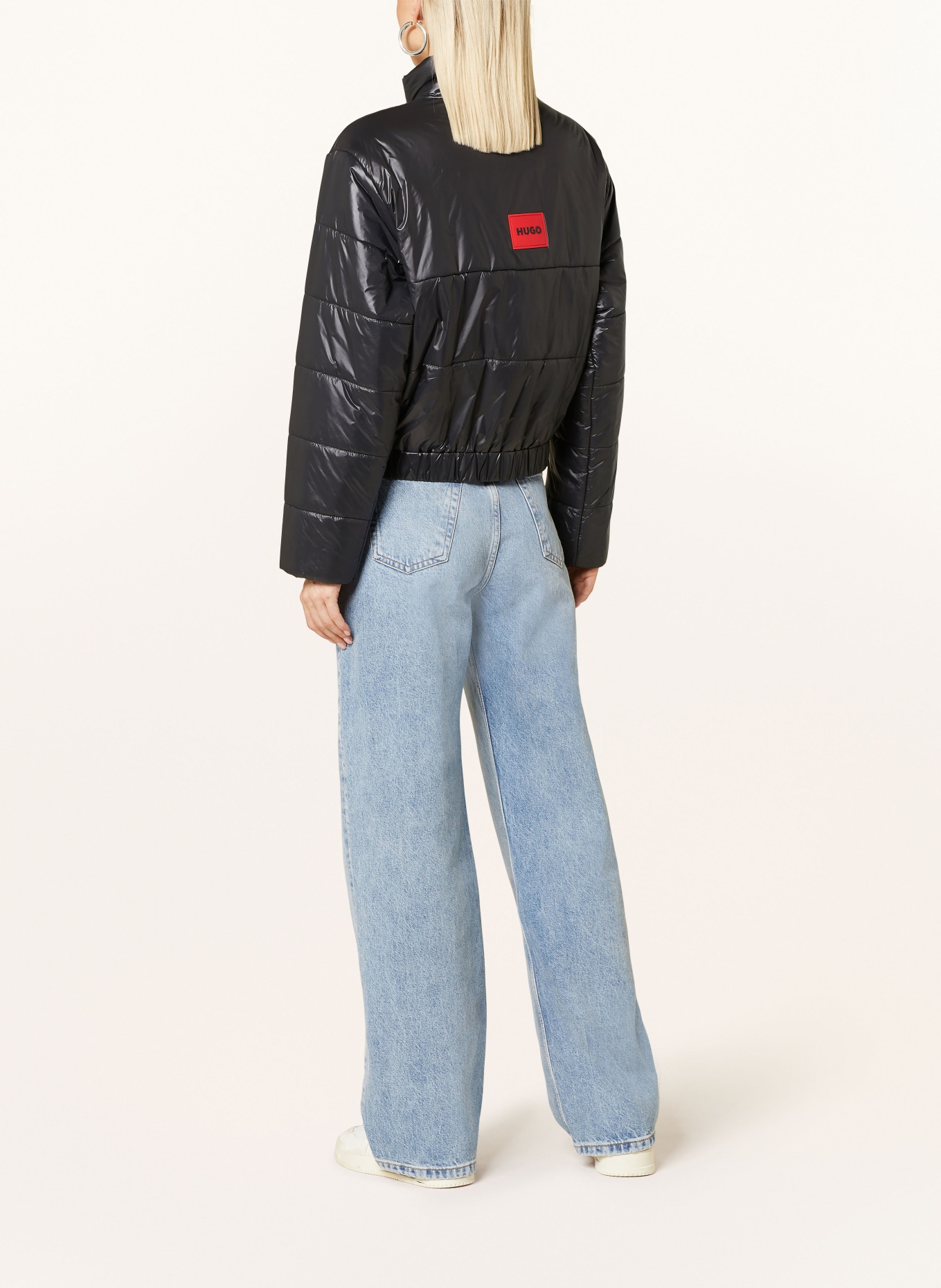HUGO Quilted jacket Plein FELARA, Color: BLACK (Image 3)