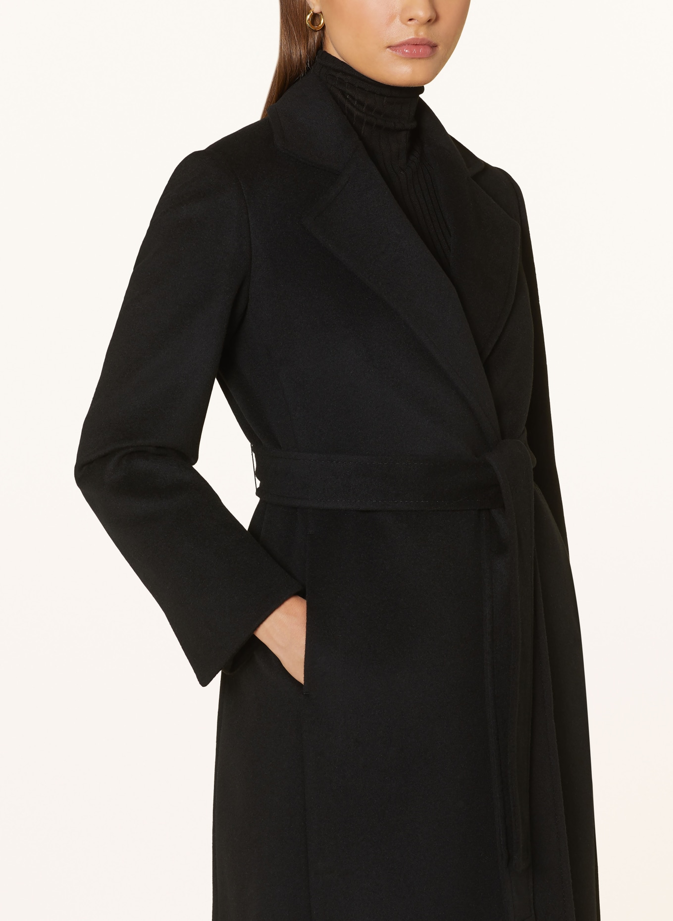 MAX & Co. Manteau en laine LONGRUN: BLEU FONCÉ