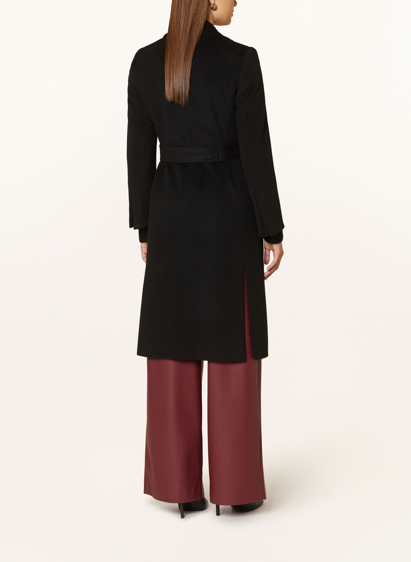 MAX & Co. Vlněný kabát RUNAWAY: ČERNÁ