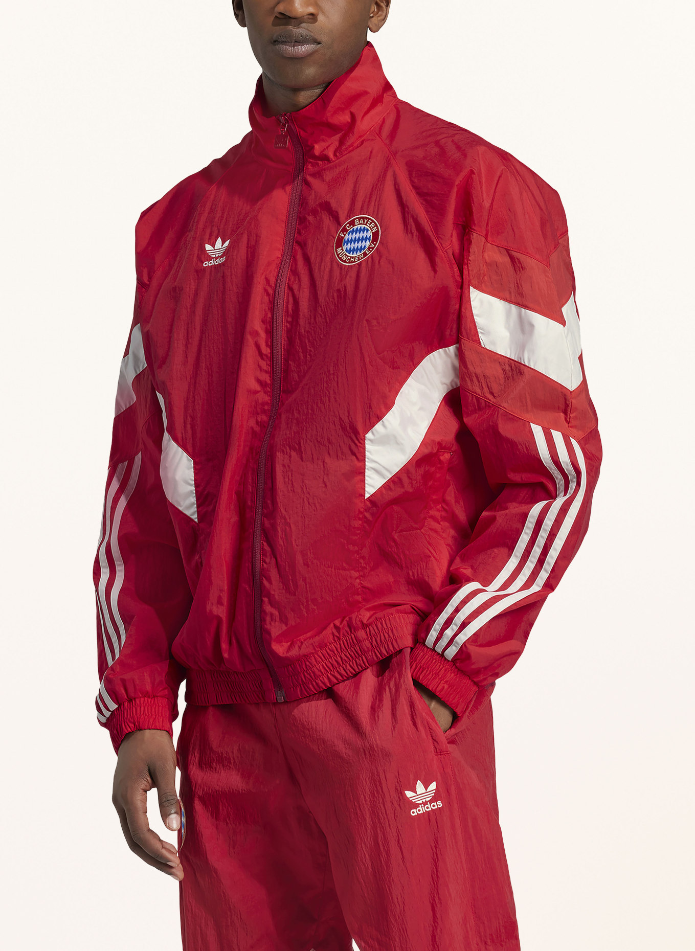 Adidas red training jacket new arrivals