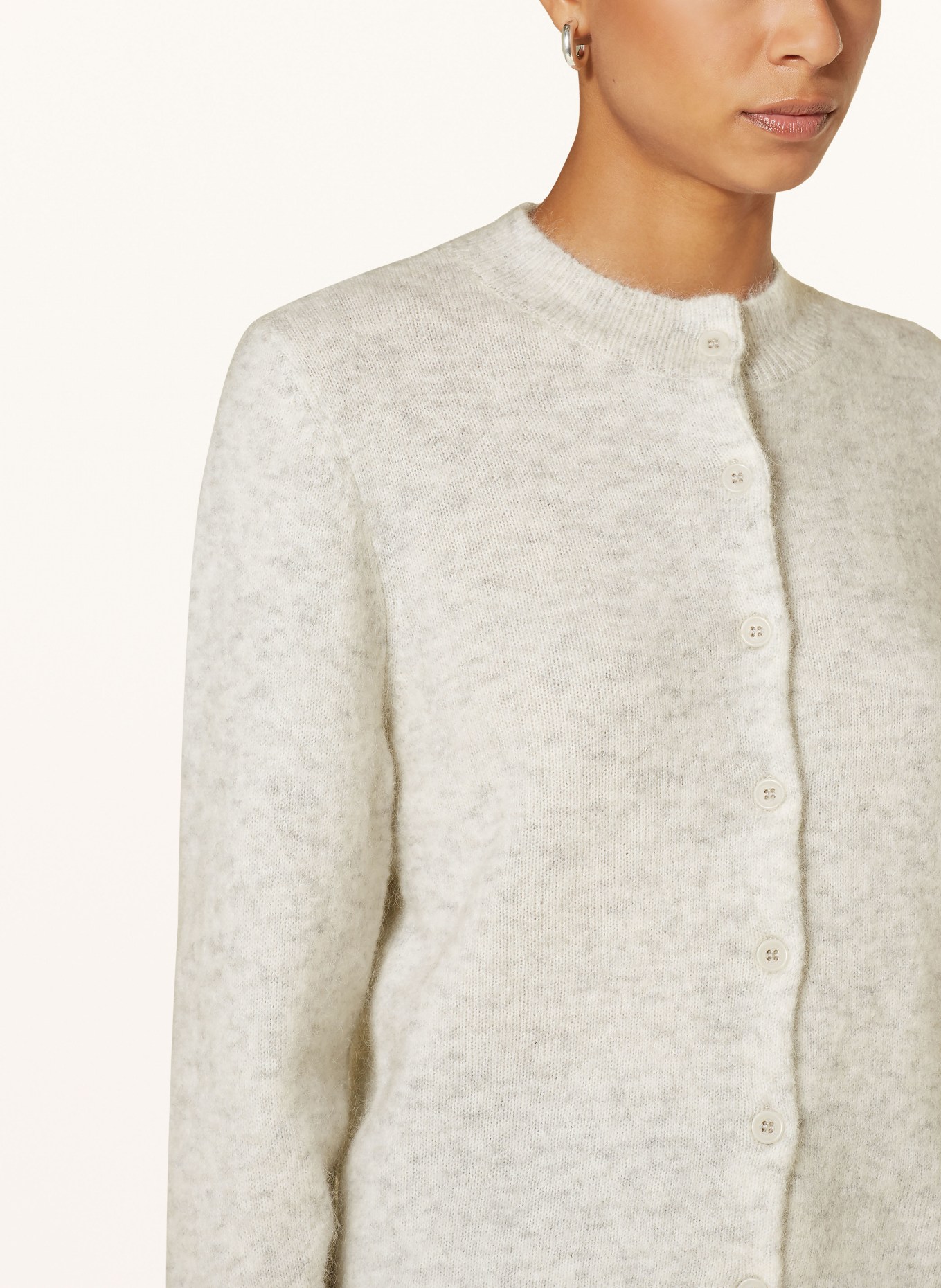 GESTUZ Strickjacke DEBBIEGZ: HELLGRAU