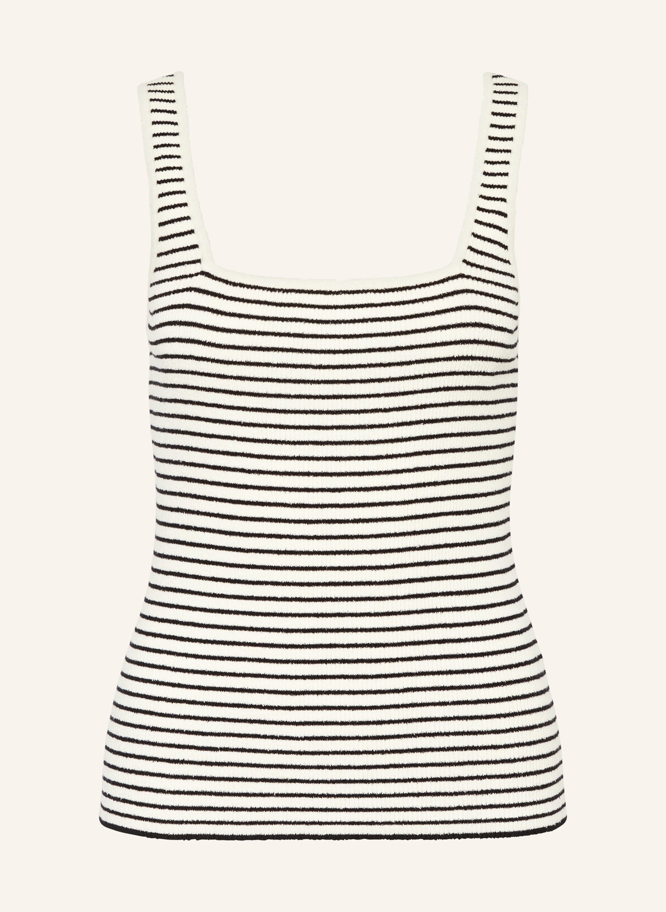 GESTUZ Knit top STINAGZ: ECRU / BLACK