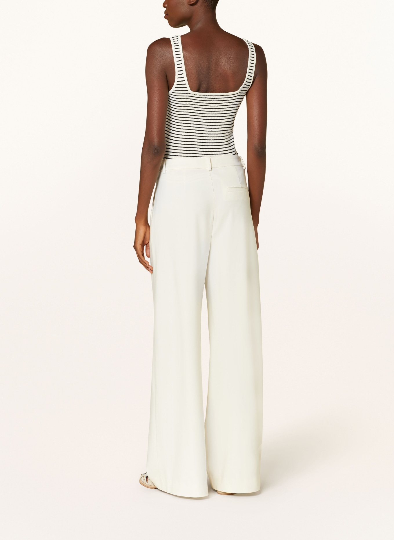 GESTUZ Knit top STINAGZ: ECRU / BLACK