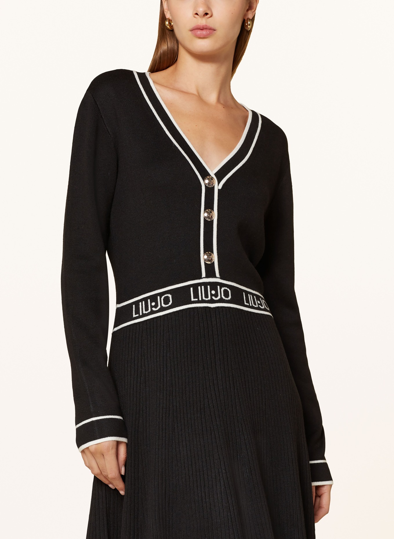 Liu jo kleid schwarz weiß Clearance