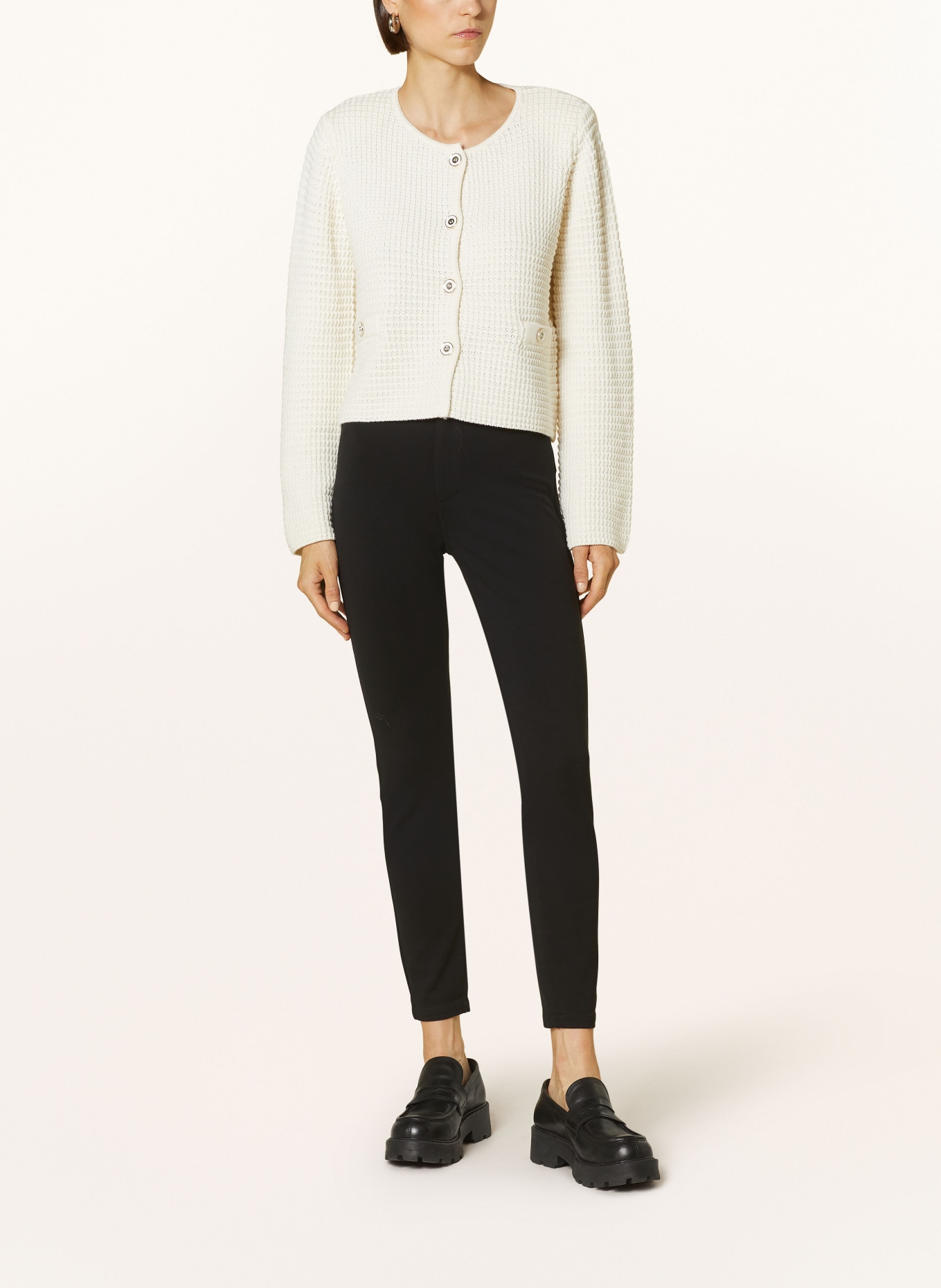 LIU JO Jersey pants, Color: BLACK (Image 2)