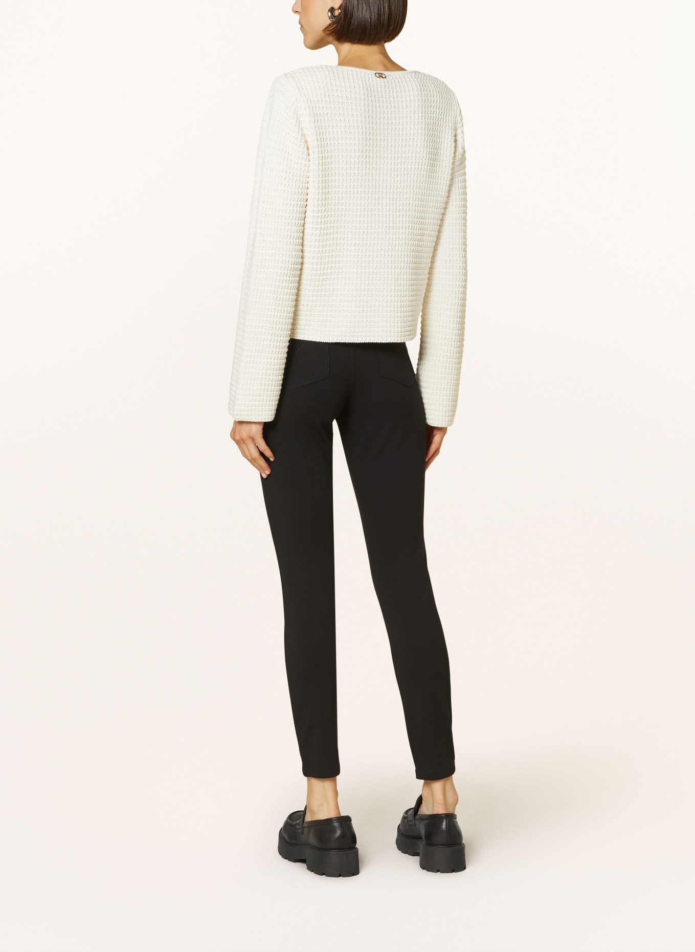 LIU JO Jersey pants, Color: BLACK (Image 3)