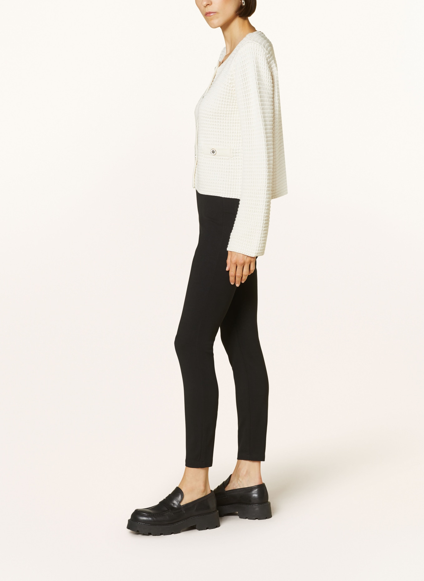 LIU JO Jersey pants, Color: BLACK (Image 4)