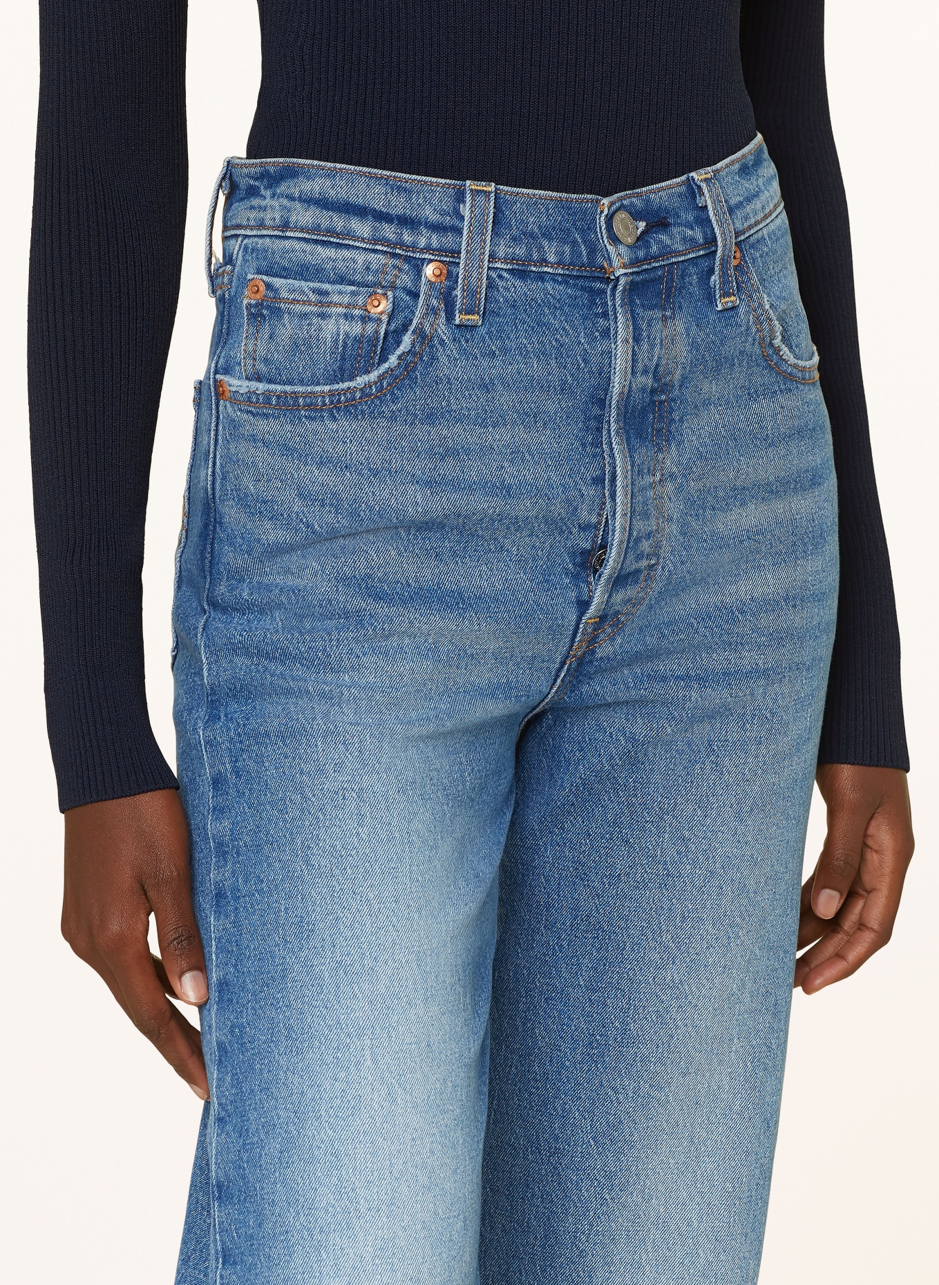 Levi's® Straight jeans RIBCAGE, Color: 08 Med Indigo - Worn In (Image 5)