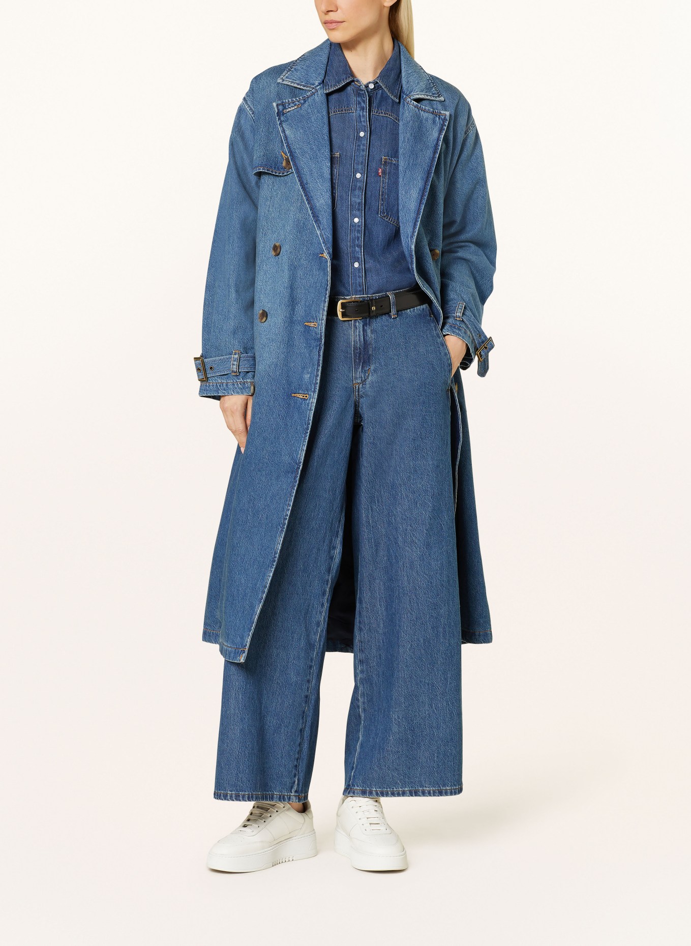 Levis denim trench coat shop