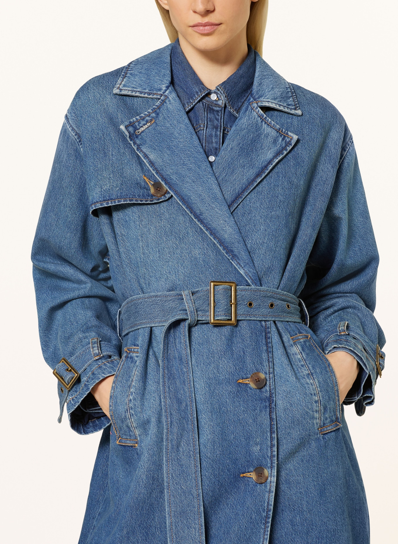 Levis denim trench coat on sale