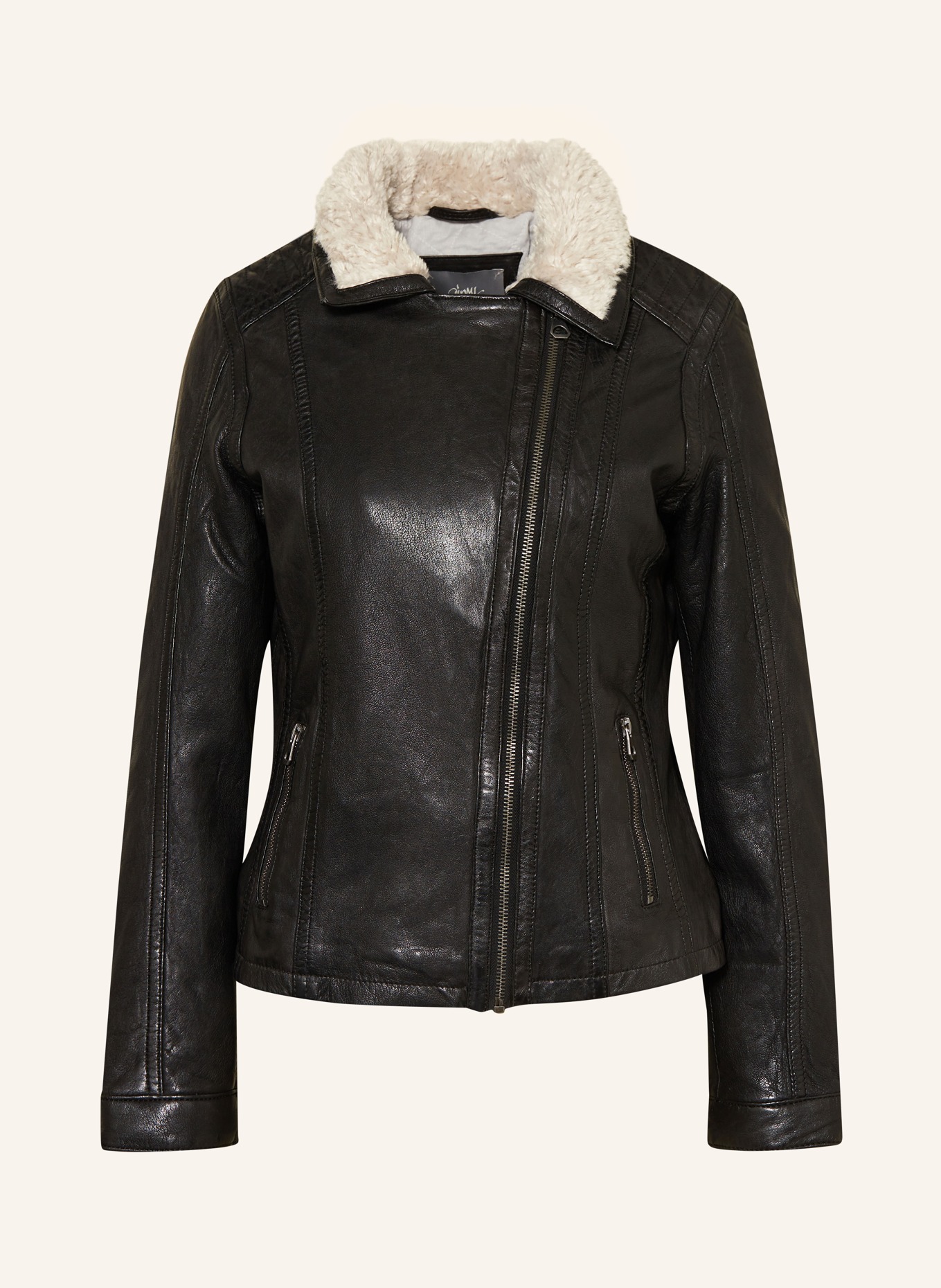 gipsy Leather jacket GWJOLANDA with teddy