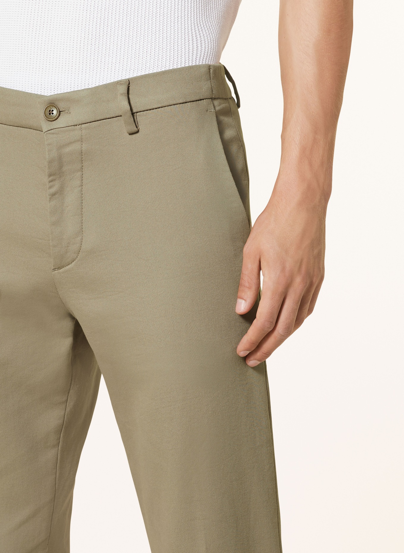 DRYKORN Spodnie AJEND extra slim fit: JASNOBRĄZOWY