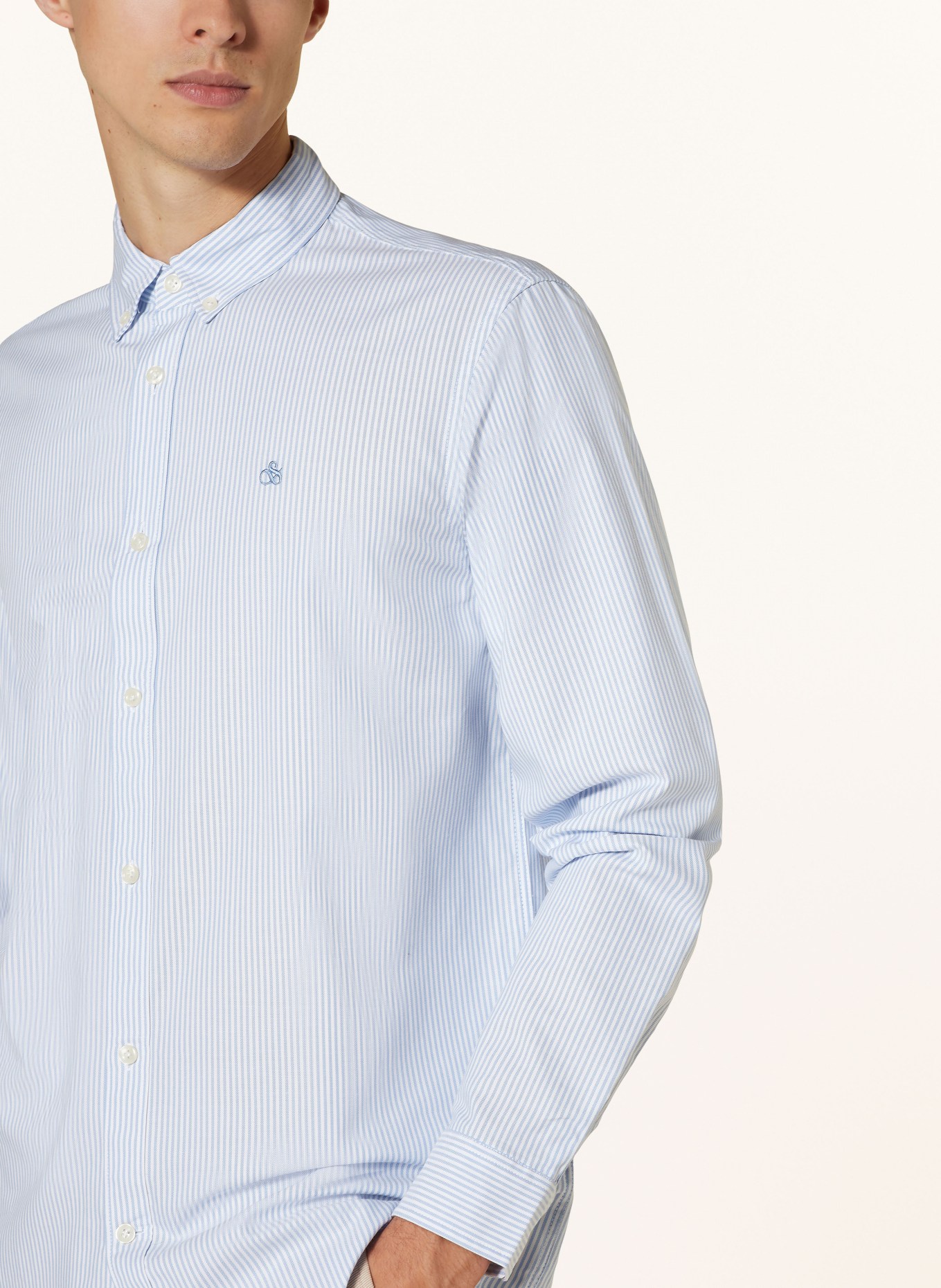 SCOTCH & SODA Oxford shirt CORE regular fit, Color: LIGHT BLUE/ WHITE (Image 4)