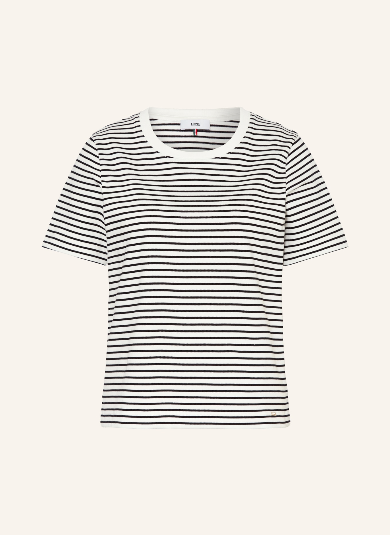 CINQUE T-Shirt: WEISS / SCHWARZ