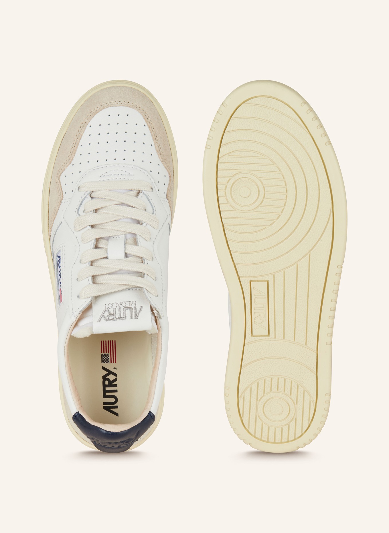 AUTRY Sneaker MEDALIST LOW LS, Farbe: CREME/ WEISS (Bild 5)