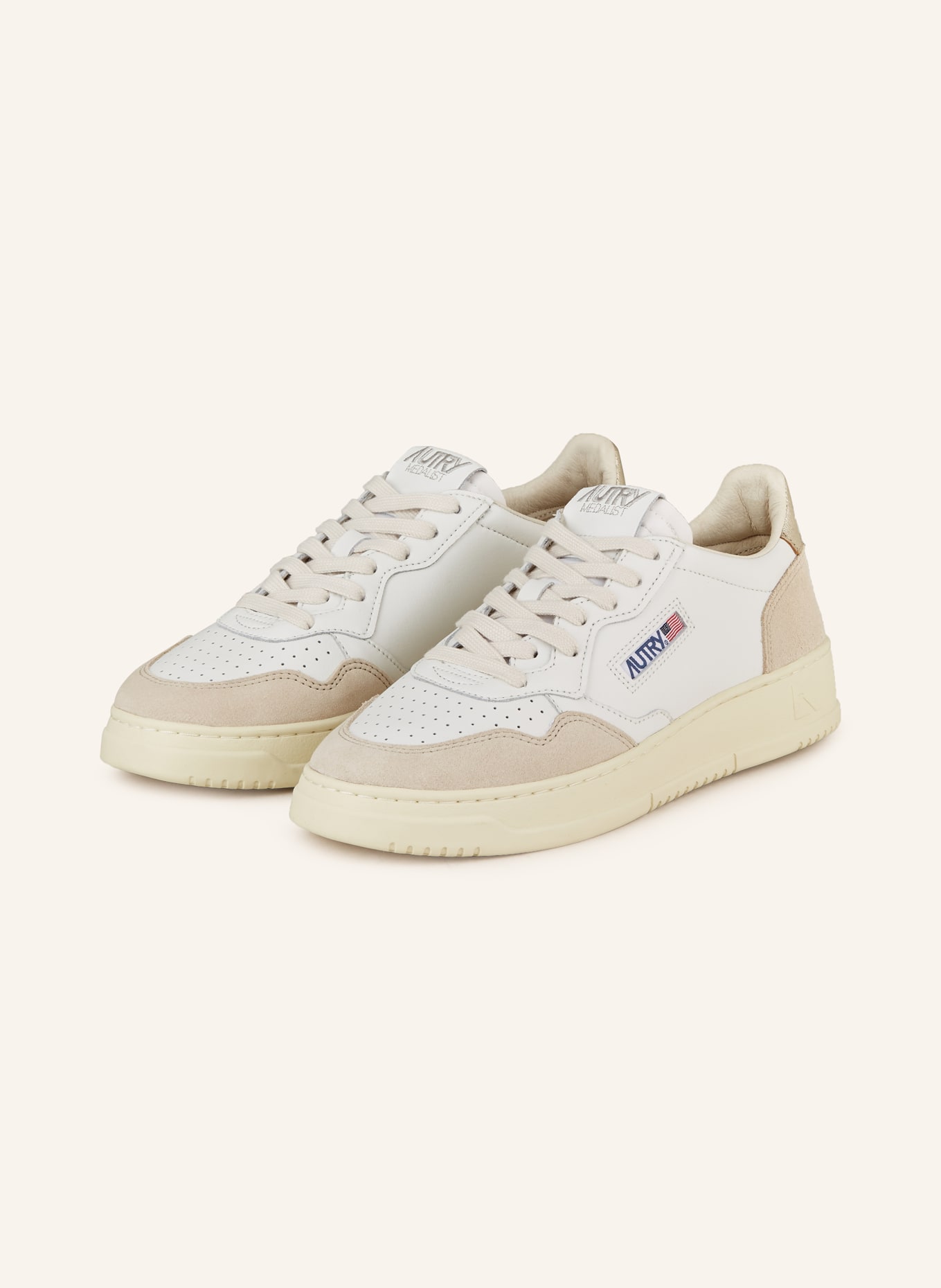 AUTRY Sneaker MEDALIST LOW LS, Farbe: BEIGE (Bild 1)