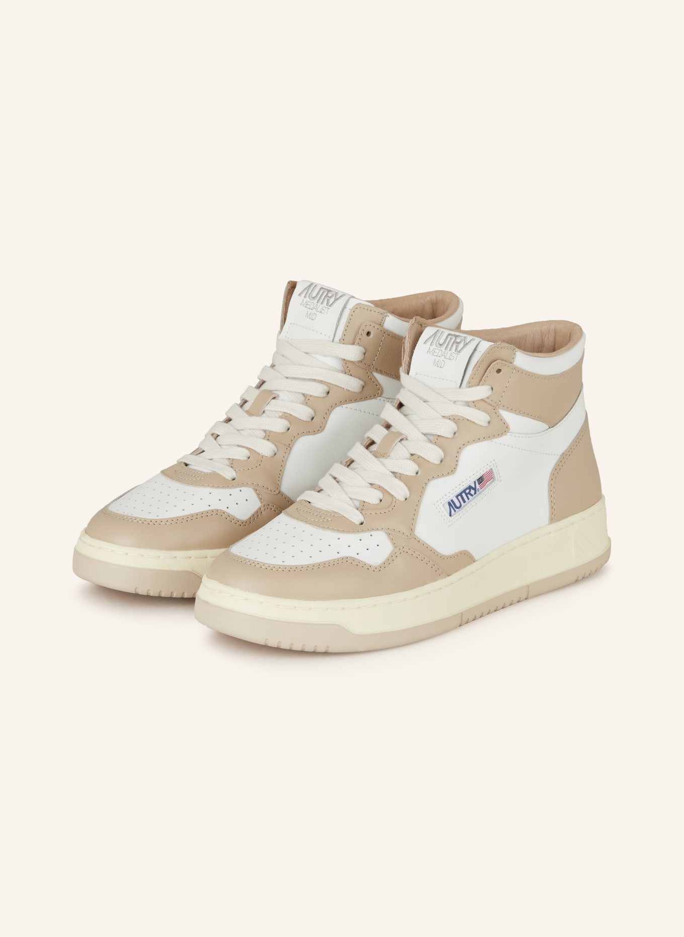 AUTRY Hightop-Sneaker MEDALIST MID, Farbe: WEISS/ BEIGE (Bild 1)