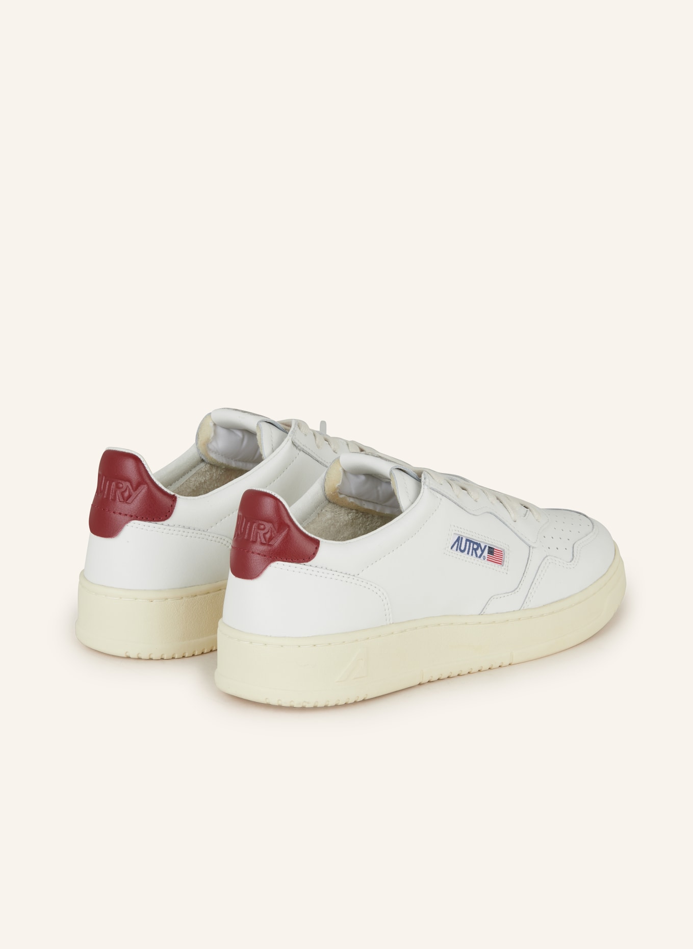 AUTRY Sneakers MEDALIST LOW, Color: WHITE/ DARK RED (Image 2)