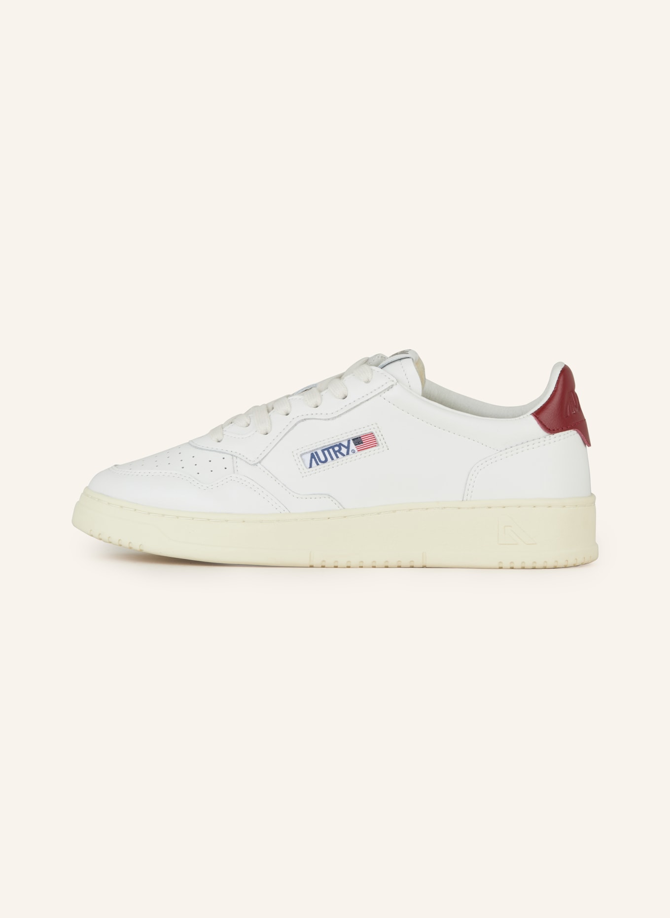 AUTRY Sneakers MEDALIST LOW, Color: WHITE/ DARK RED (Image 4)