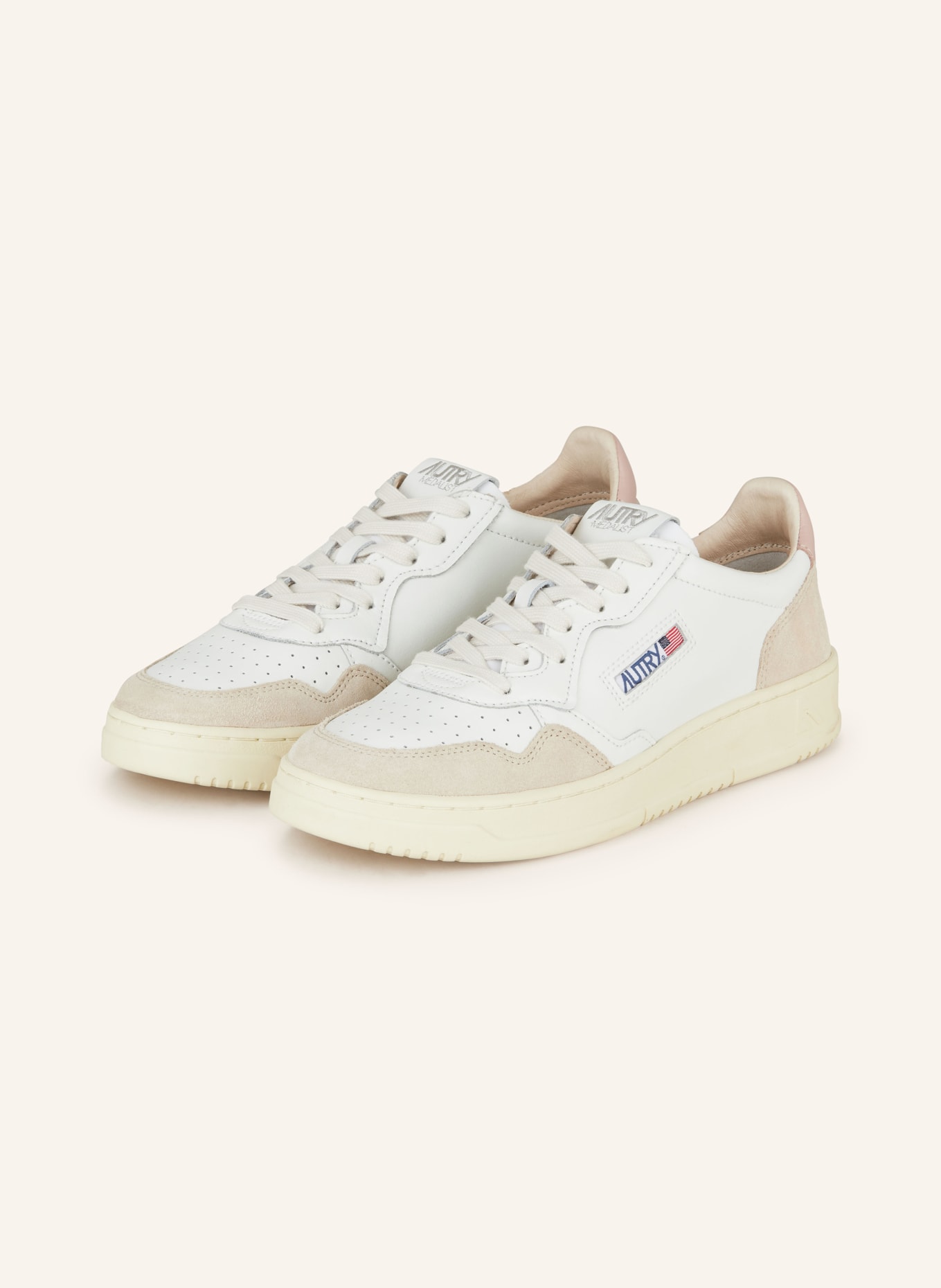 AUTRY Sneakers MEDALIST LOW, Color: WHITE/ BEIGE (Image 1)