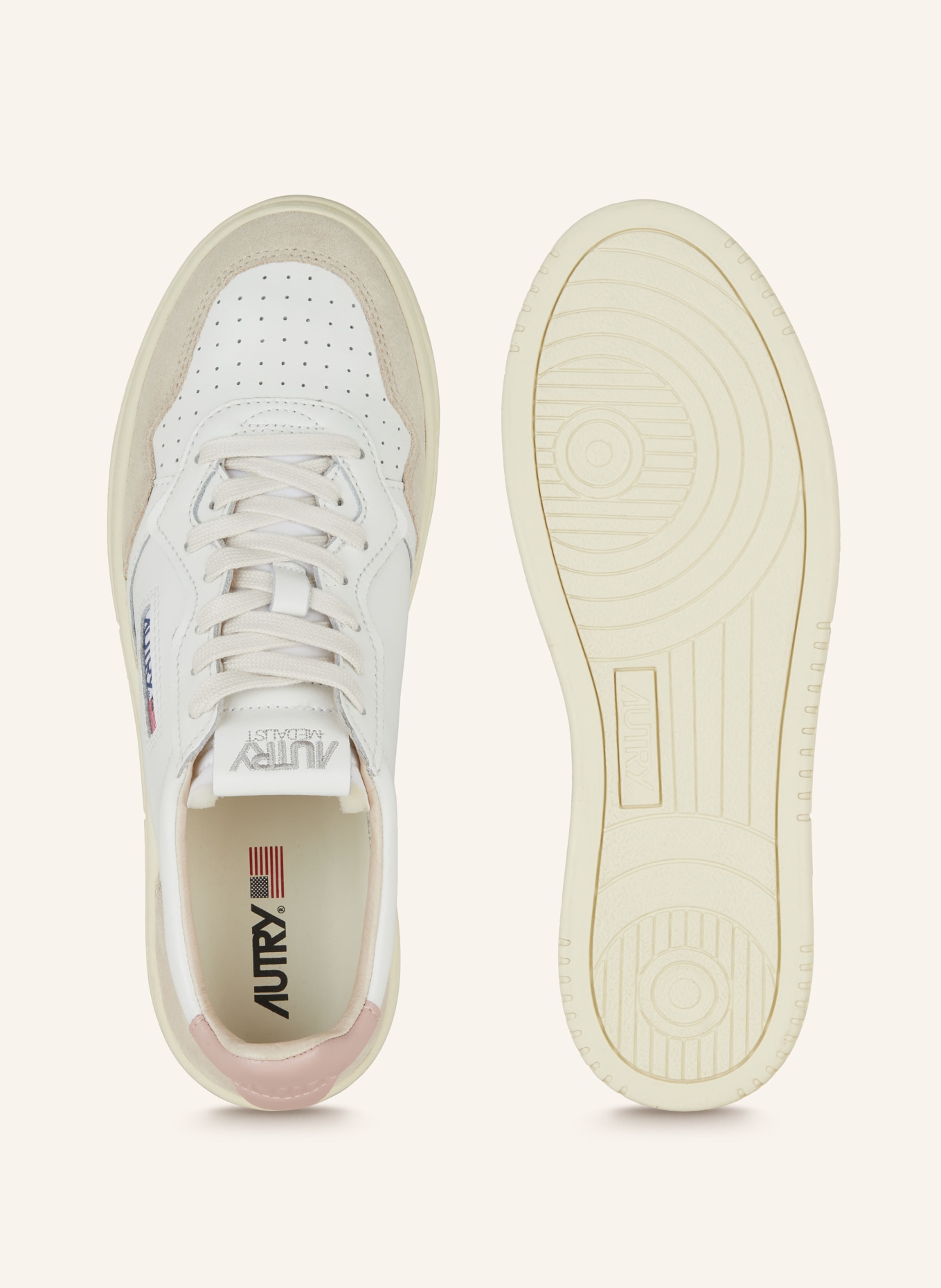 AUTRY Sneakers MEDALIST LOW, Color: WHITE/ BEIGE (Image 5)