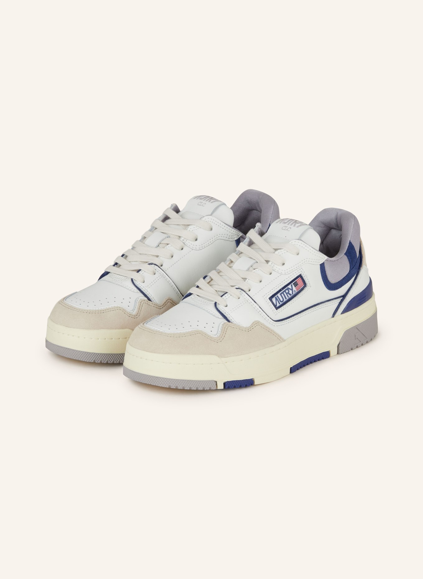 AUTRY Sneaker CLC LOW, Farbe: WEISS/ CREME/ DUNKELBLAU (Bild 1)