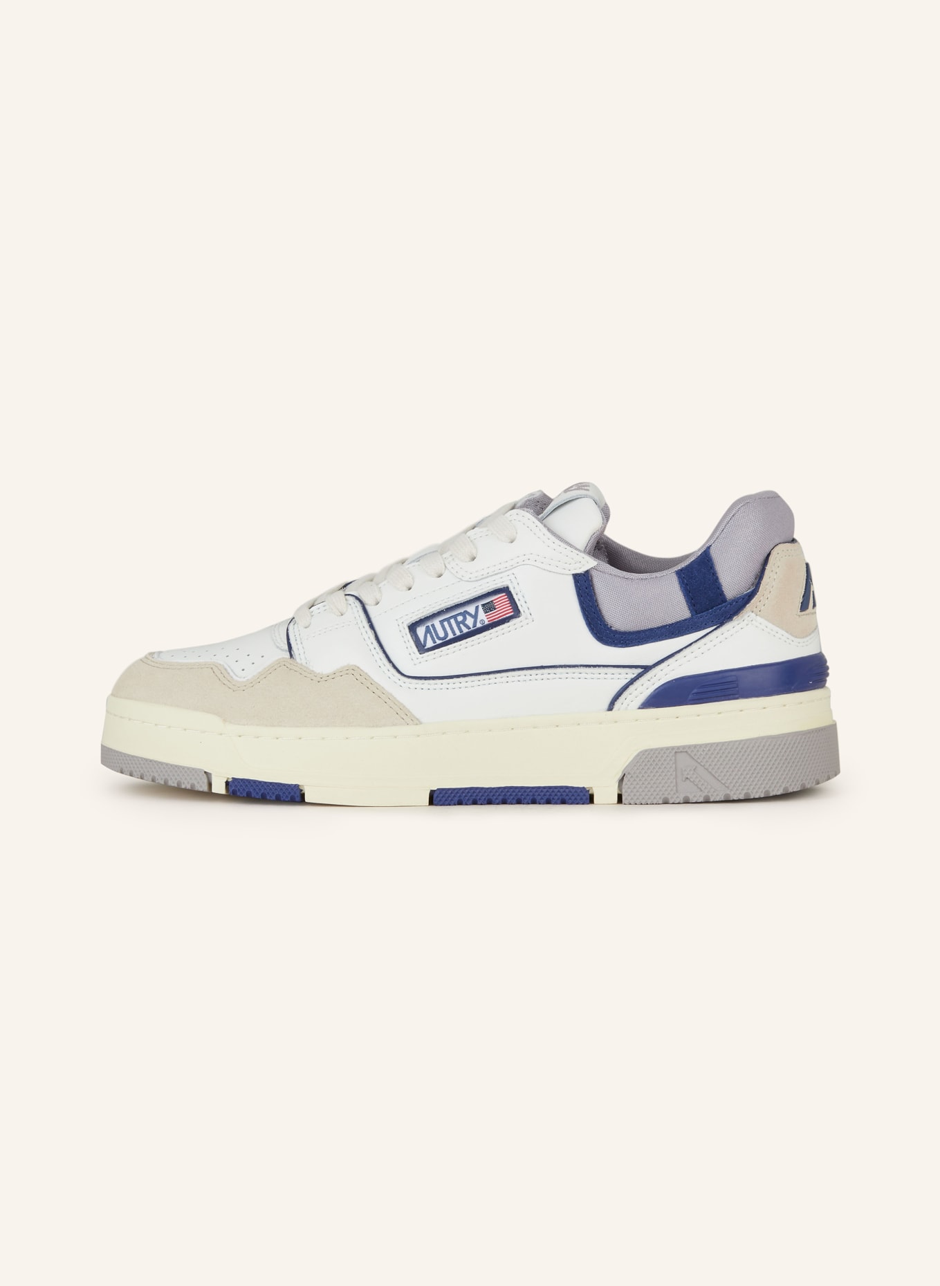 AUTRY Sneakers CLC LOW, Color: WHITE/ CREAM/ DARK BLUE (Image 4)