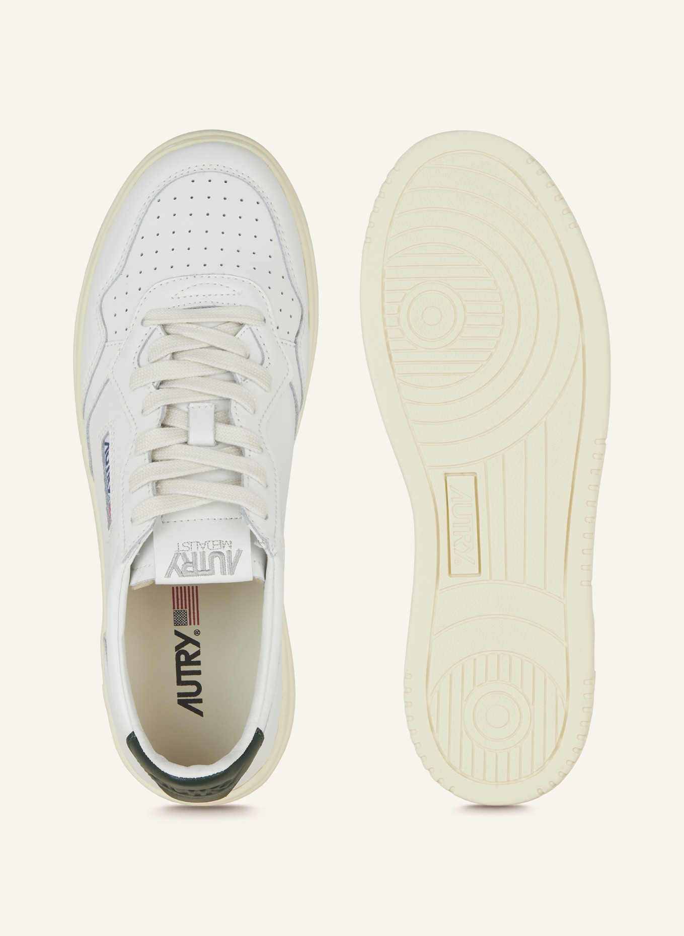 AUTRY Sneakers MEDALIST LOW, Color: ECRU/ CREAM (Image 5)