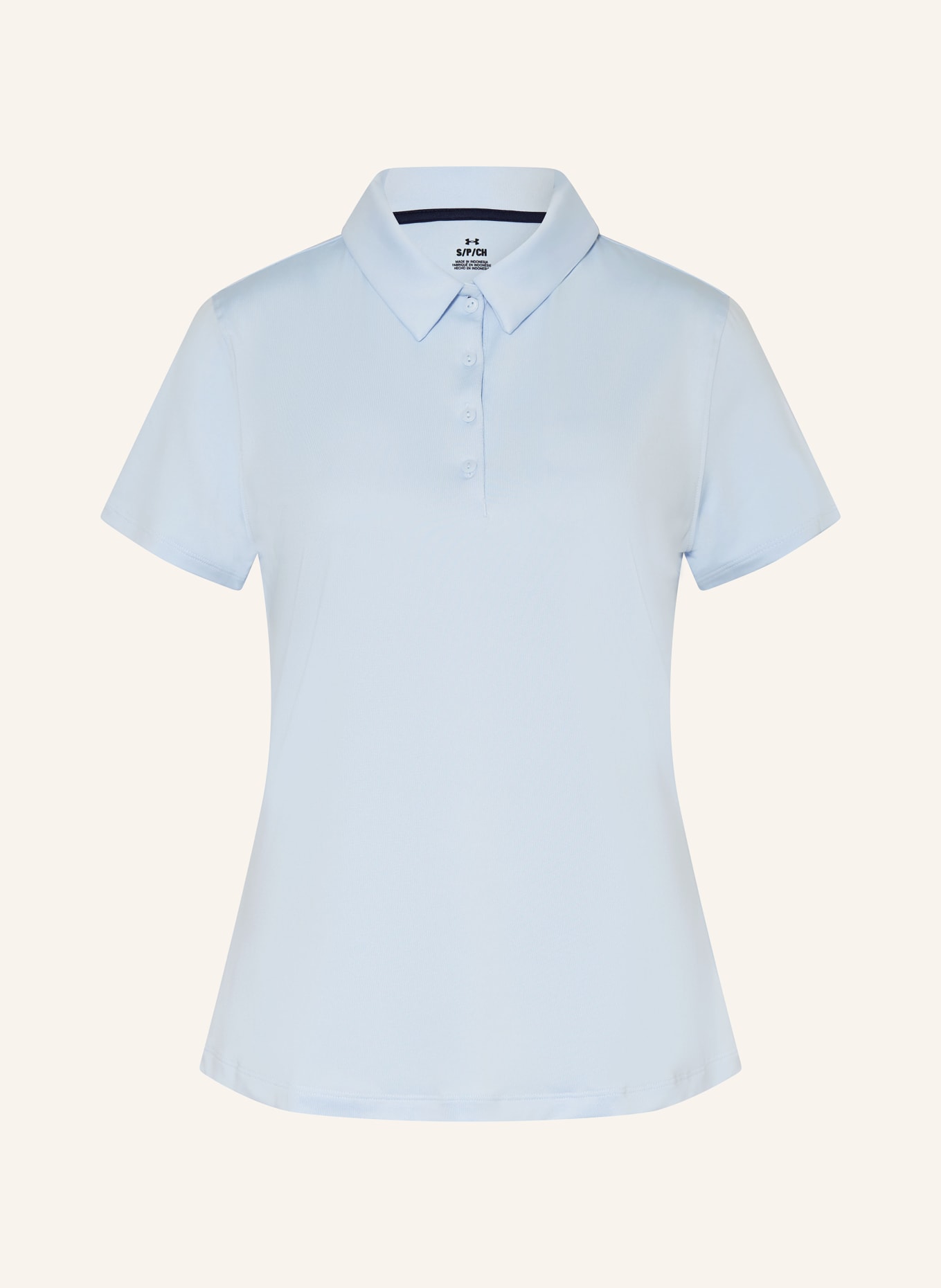 UNDER ARMOUR Performance polo shirt PLAYOFF SS, Color: LIGHT BLUE (Image 1)