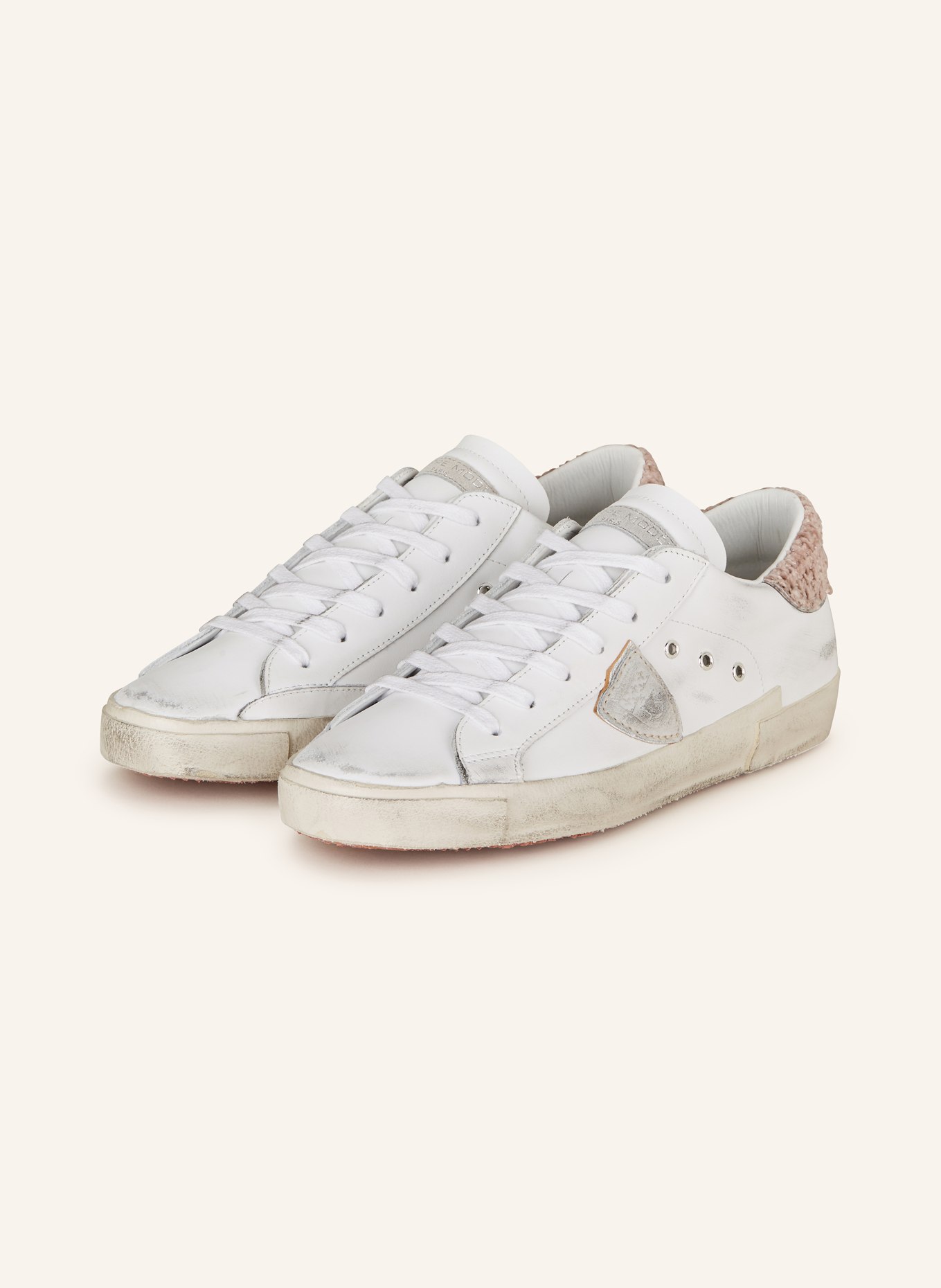 PHILIPPE MODEL Sneakers PRSX in white rose light gray