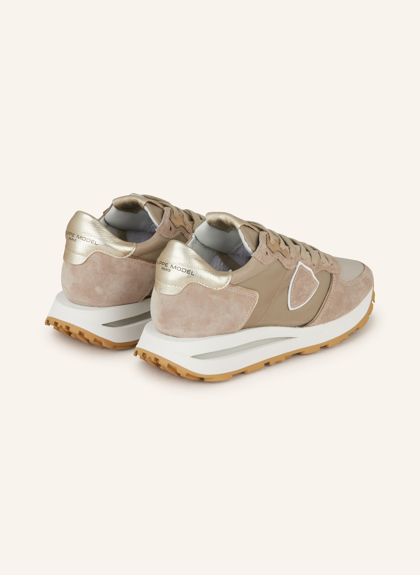 PHILIPPE MODEL Sneaker TROPEZ, Farbe: TAUPE/ KHAKI/ GOLD (Bild 2)