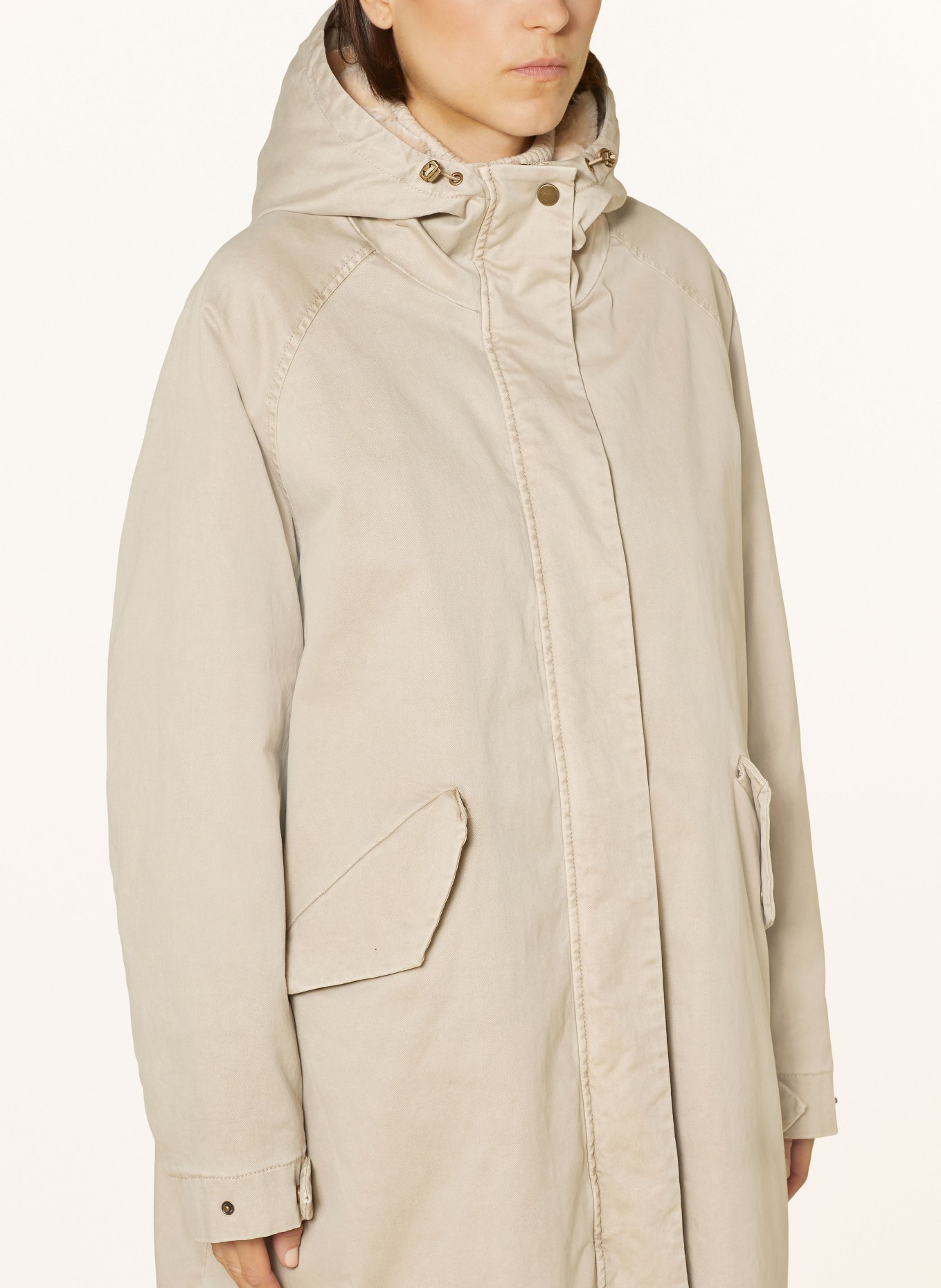 BLONDE No.8 Parka mit Kunstfell, Farbe: BEIGE (Bild 5)