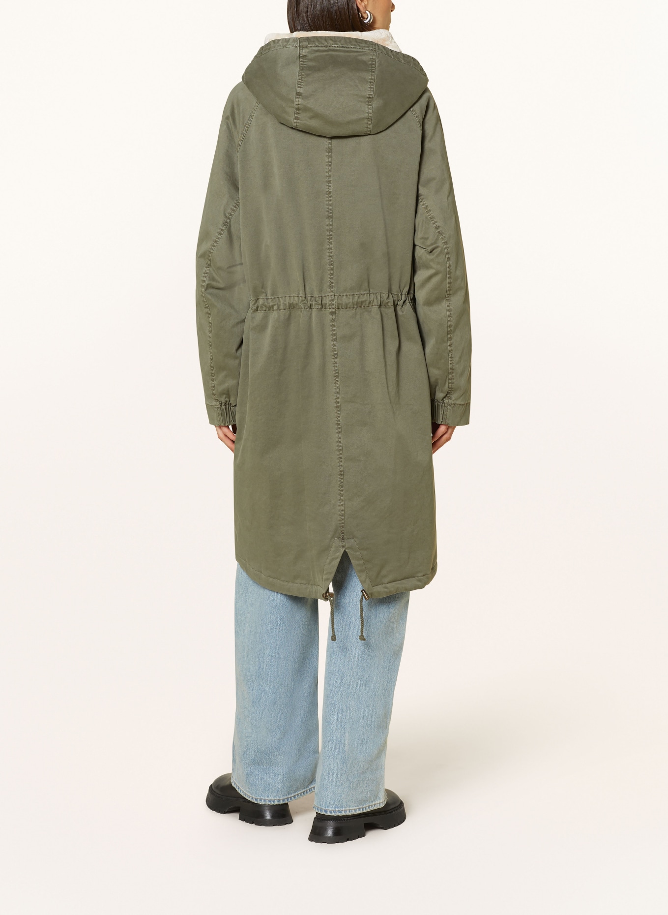 BLONDE No.8 Parka mit Kunstfell, Farbe: KHAKI (Bild 3)