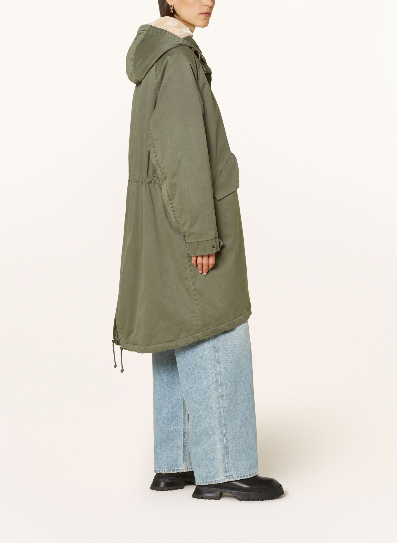 BLONDE No.8 Parka mit Kunstfell, Farbe: KHAKI (Bild 4)