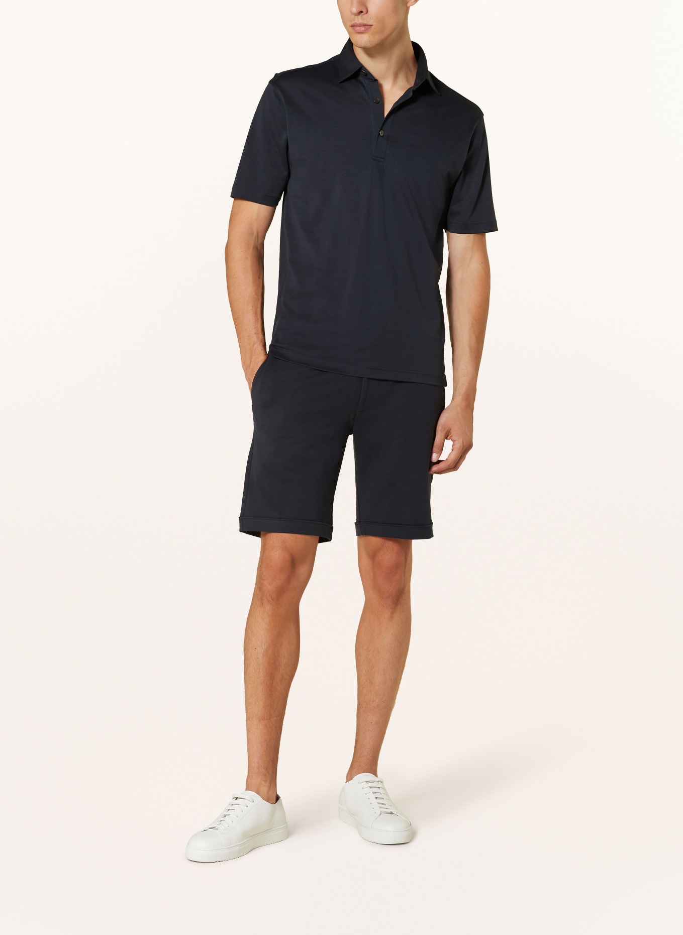 Stefan Brandt Piqué polo shirt, Color: DARK BLUE (Image 2)