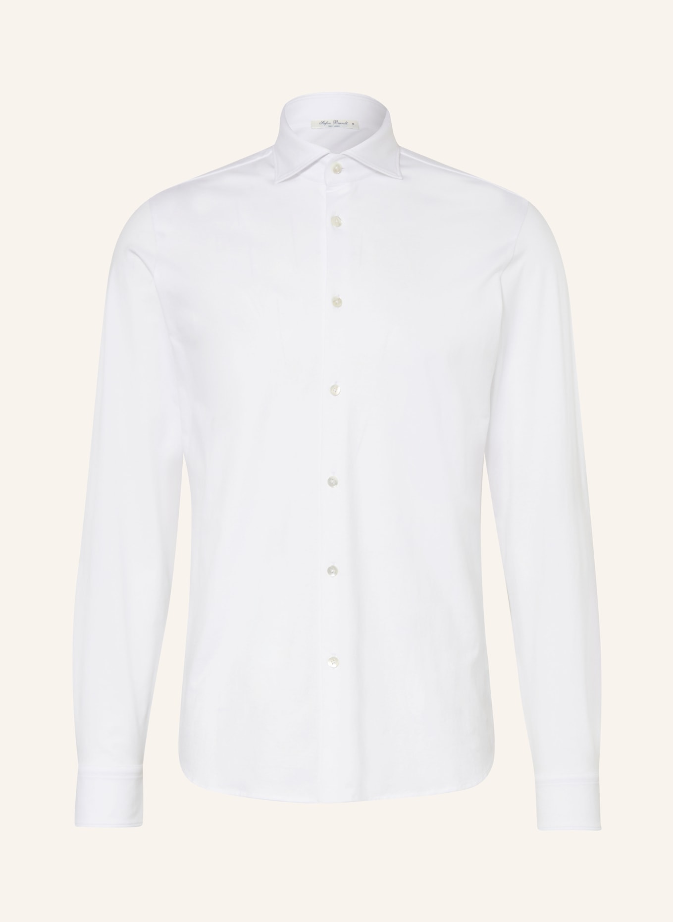 Stefan Brandt Jersey shirt OTIS slim fit, Color: WHITE (Image 1)