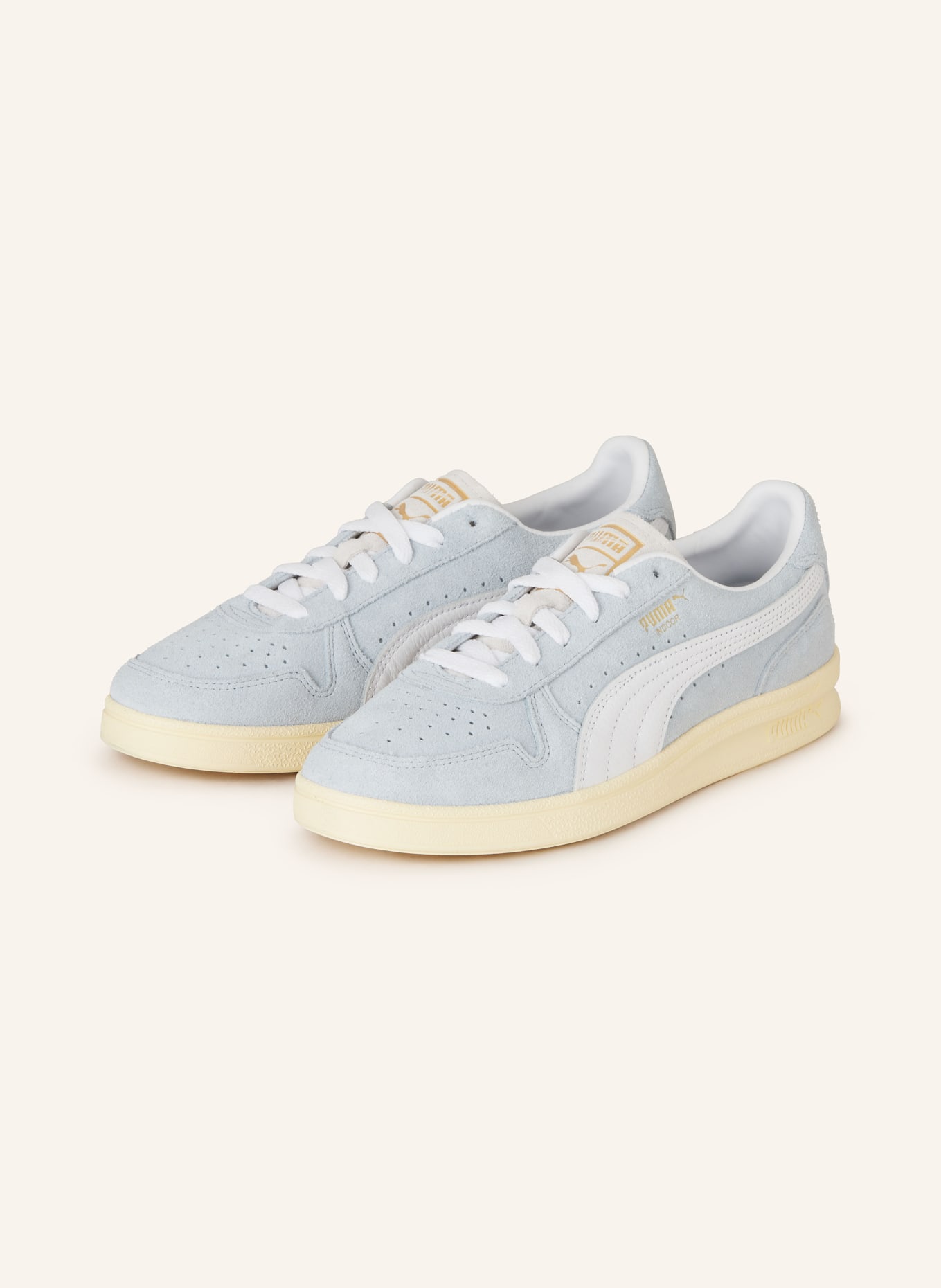 PUMA Sneaker INDOOR SOFT, Farbe: HELLBLAU/ WEISS (Bild 1)