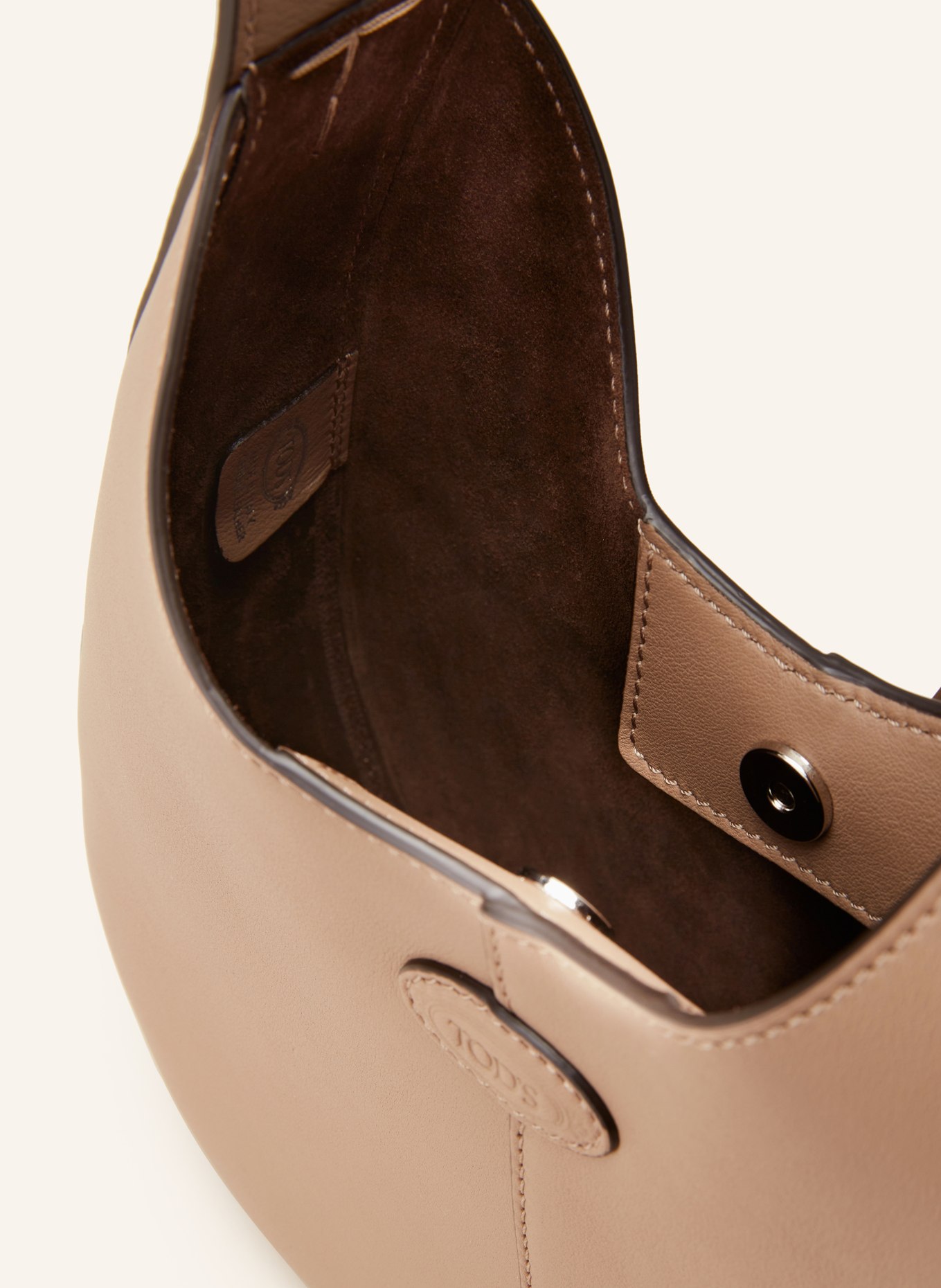 TOD'S Hobo-Bag MINI mit Pouch: TAUPE