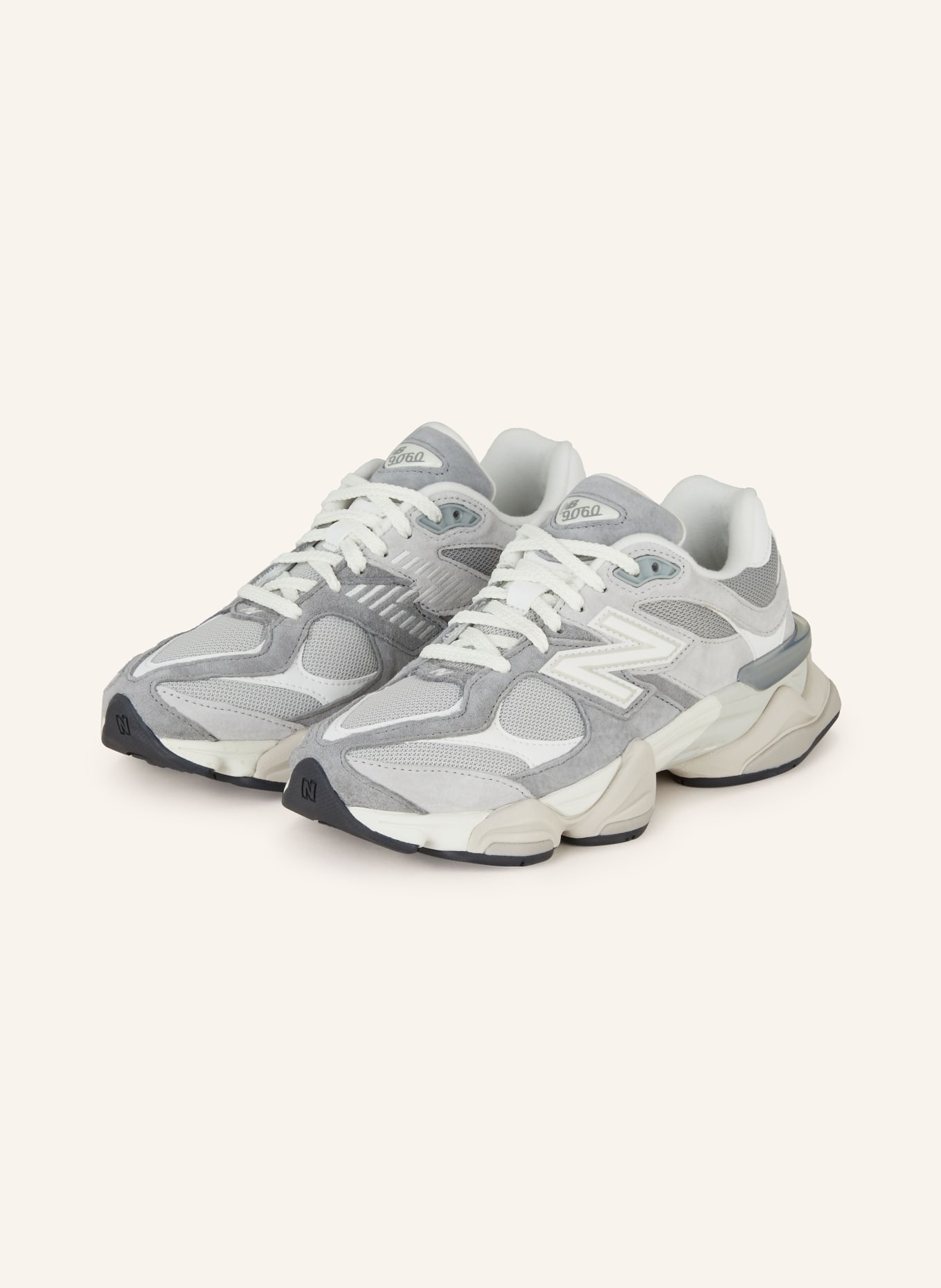 new balance Sneakers 9060, Color: LIGHT GRAY/ WHITE (Image 1)